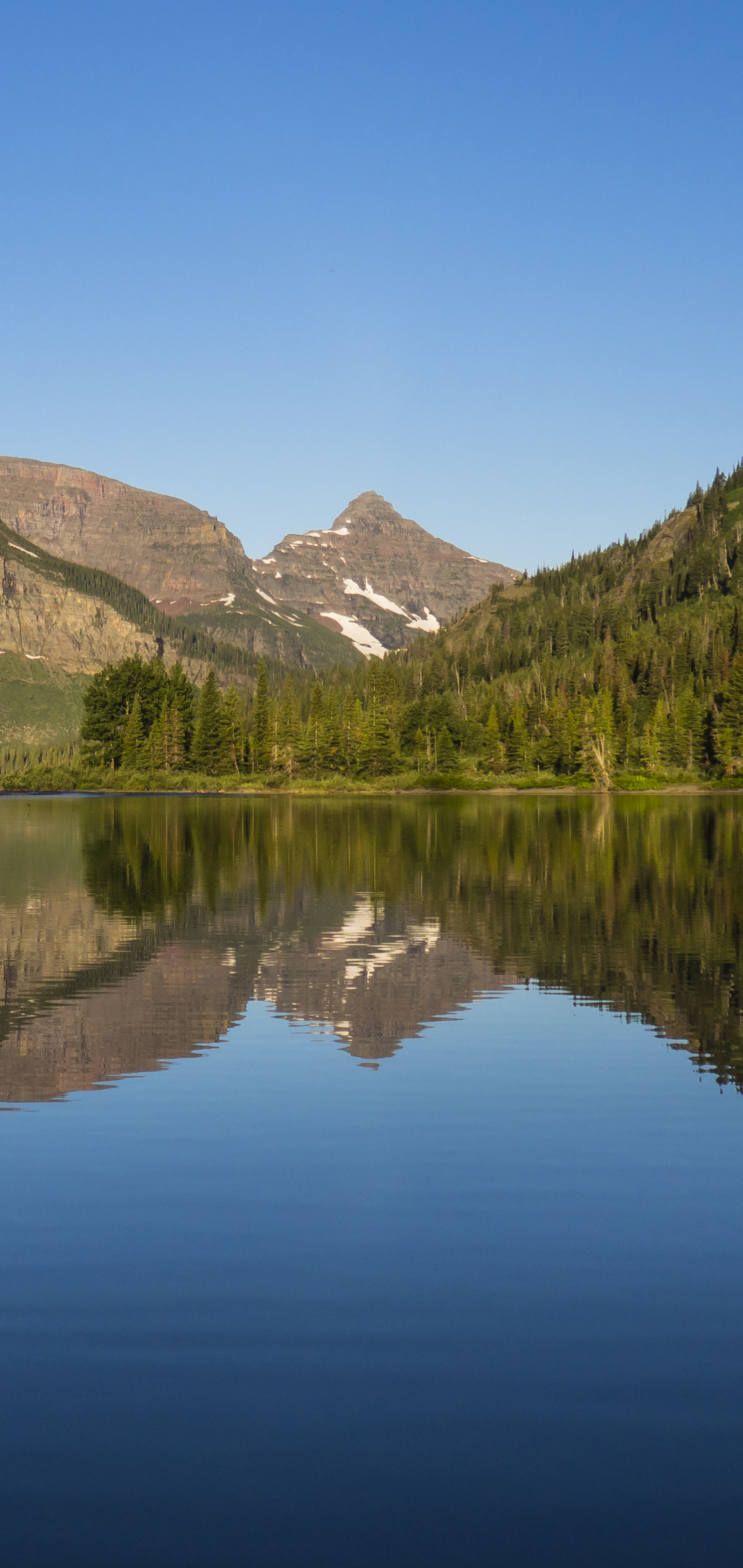 Download mobile wallpaper Mountain, Lake, Reflection, Earth, National Park, Glacier National Park for free.