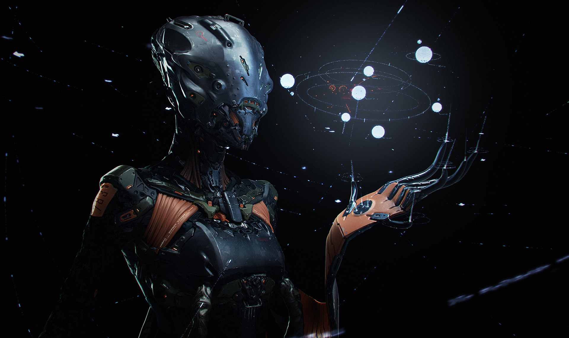 Free download wallpaper Dark, Robot, Sci Fi on your PC desktop