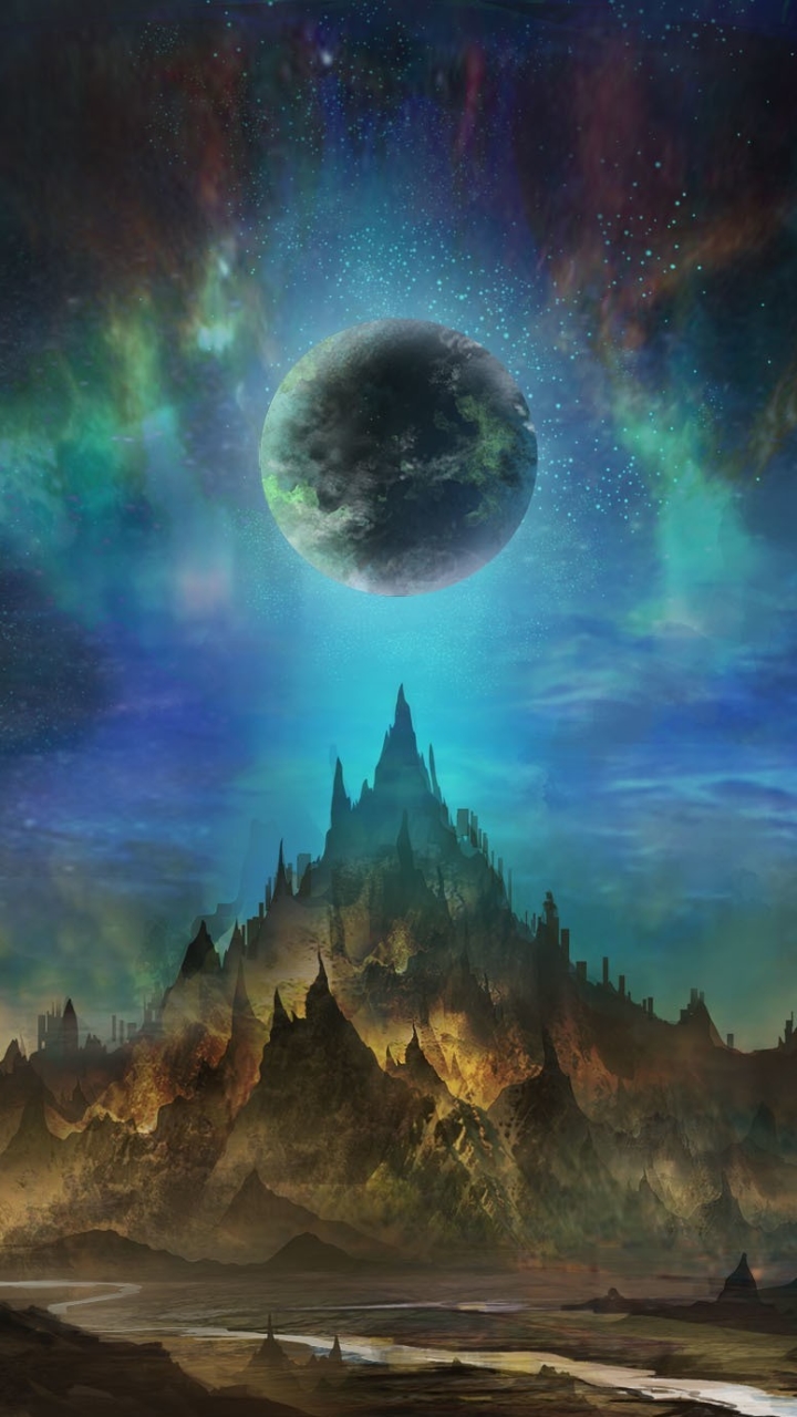 Download mobile wallpaper Landscape, Fantasy, Planet, Sci Fi for free.