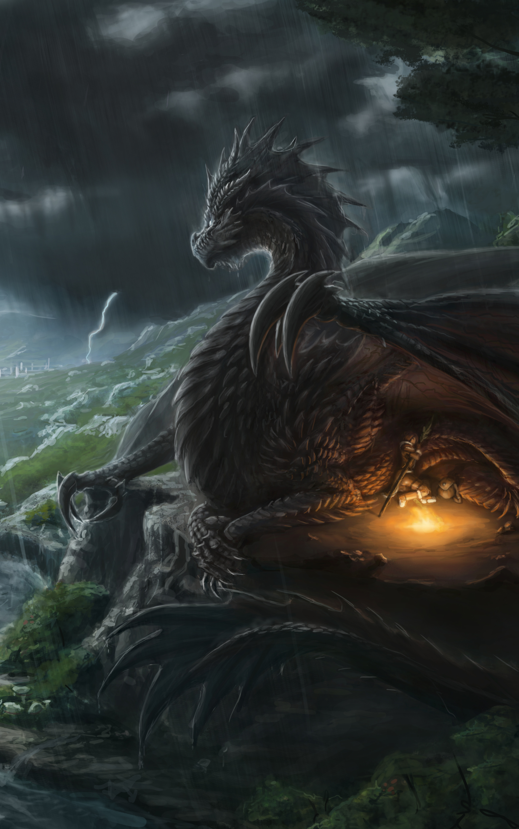 Download mobile wallpaper Fantasy, Dragon for free.