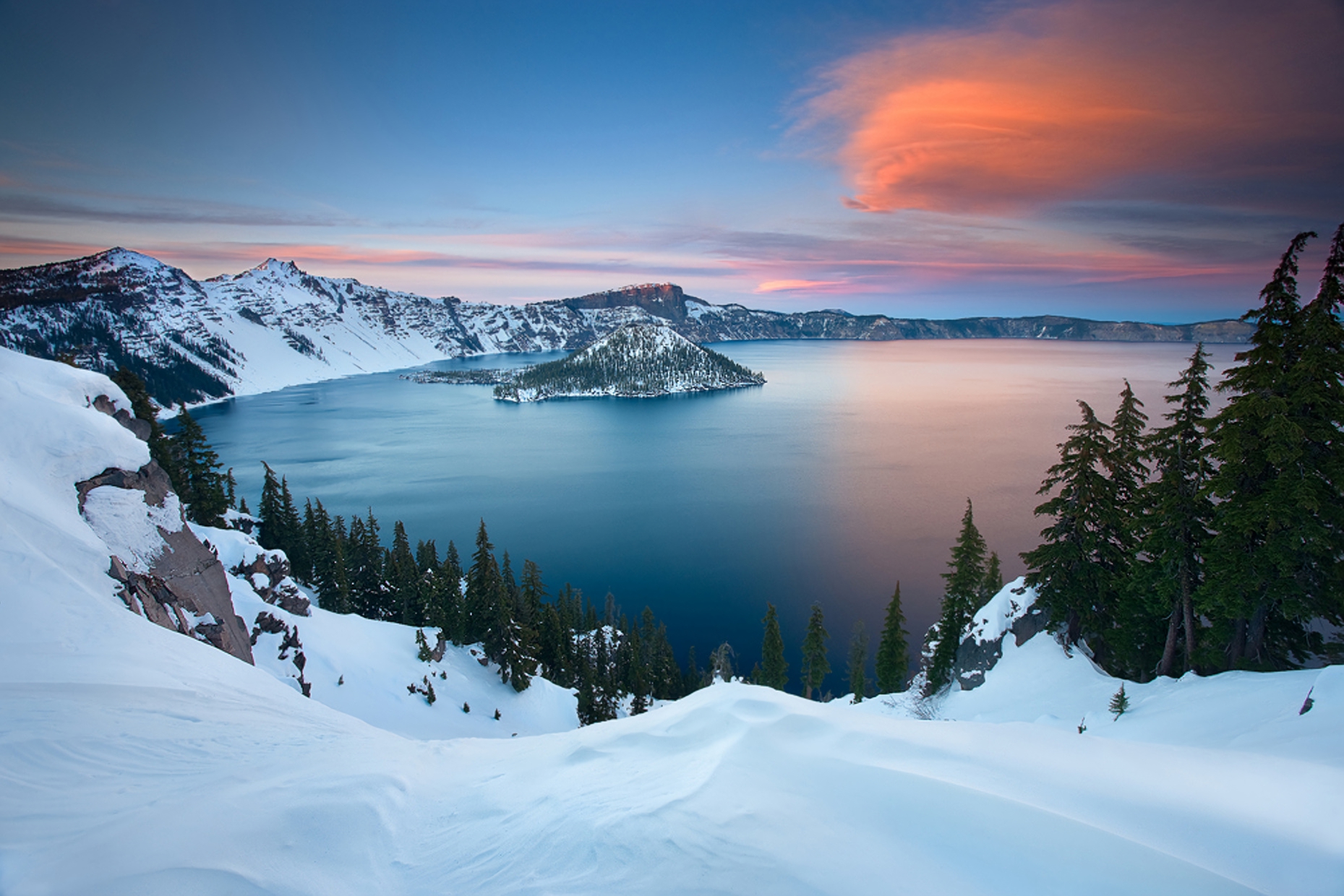 Descarga gratuita de fondo de pantalla para móvil de Invierno, Nieve, Montaña, Lago, Árbol, Tierra/naturaleza.