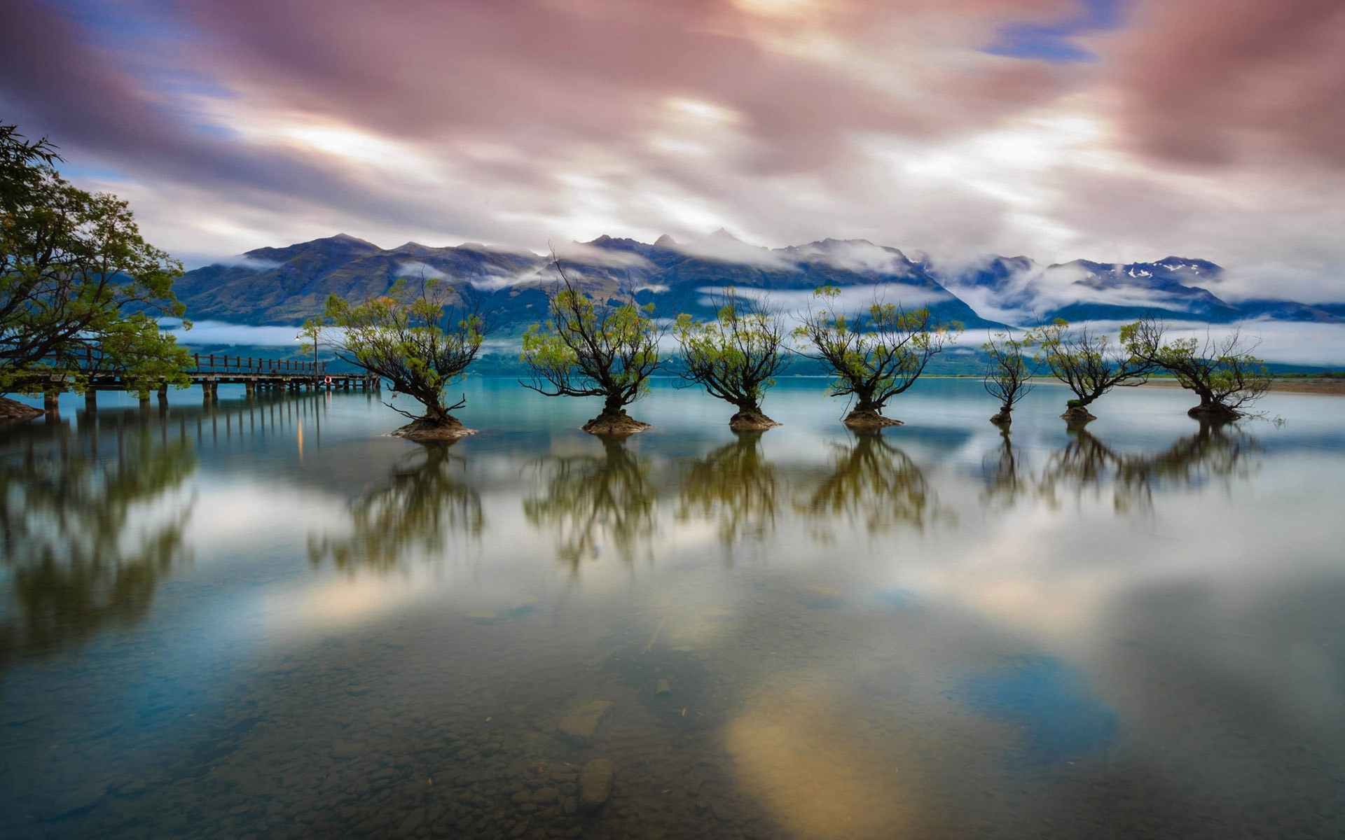 Free download wallpaper Lakes, Lake, Reflection, New Zealand, Tree, Earth, Lake Wakatipu on your PC desktop