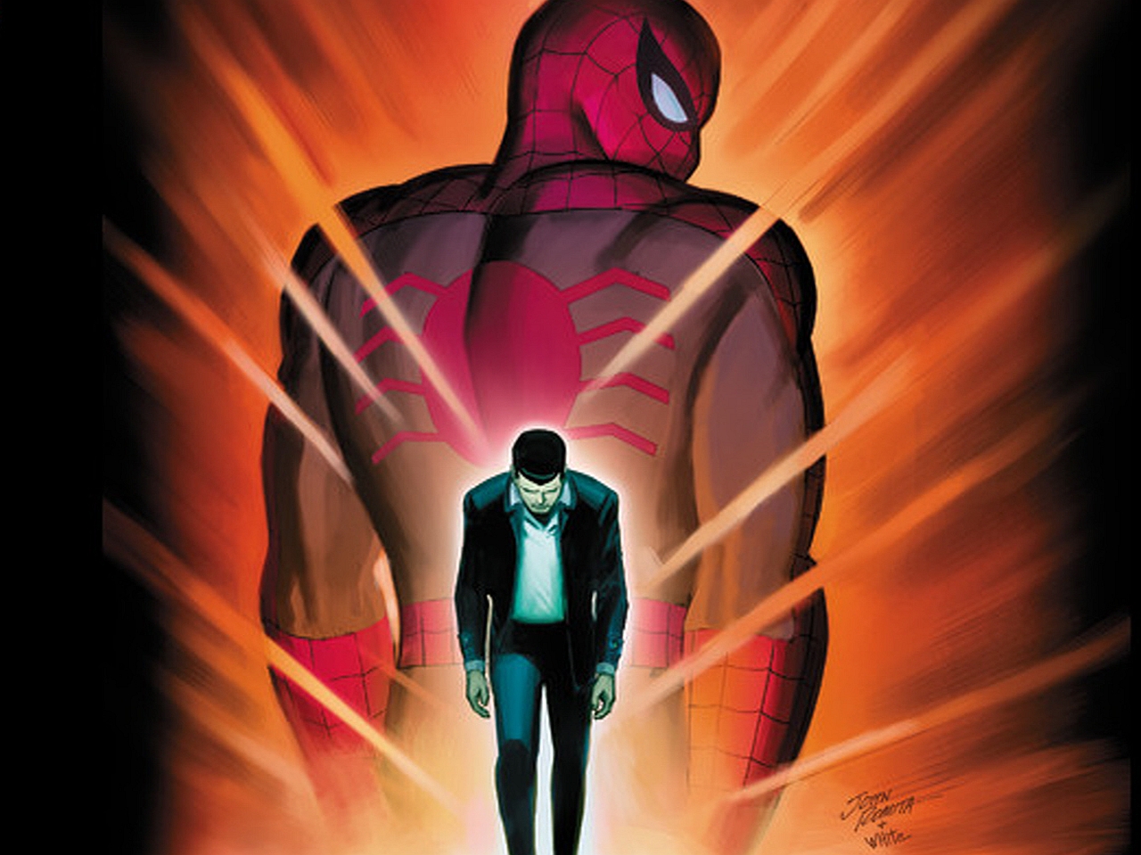 Handy-Wallpaper Comics, The Amazing Spider Man, Spider Man, Peter Parker kostenlos herunterladen.
