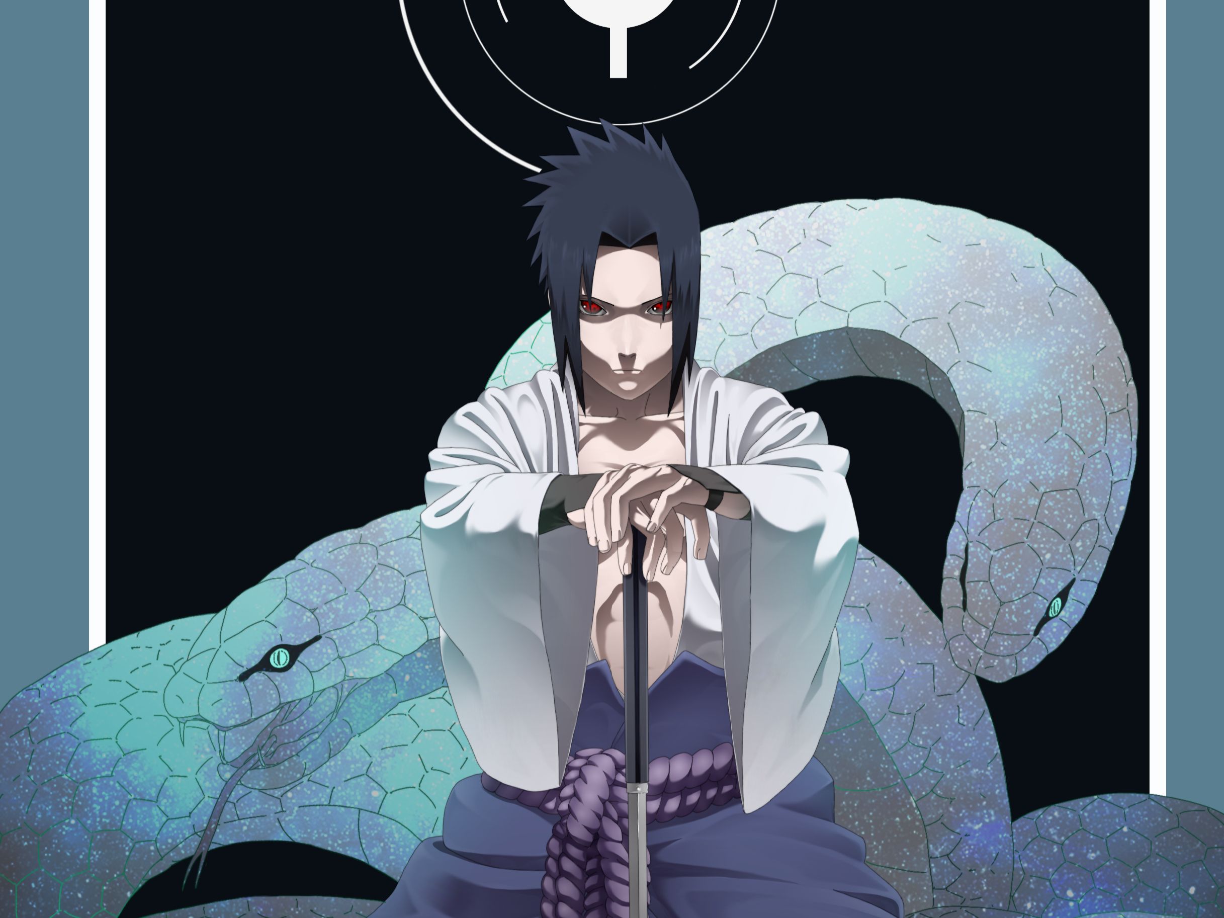 Descarga gratuita de fondo de pantalla para móvil de Naruto, Serpiente, Animado, Sasuke Uchiha.
