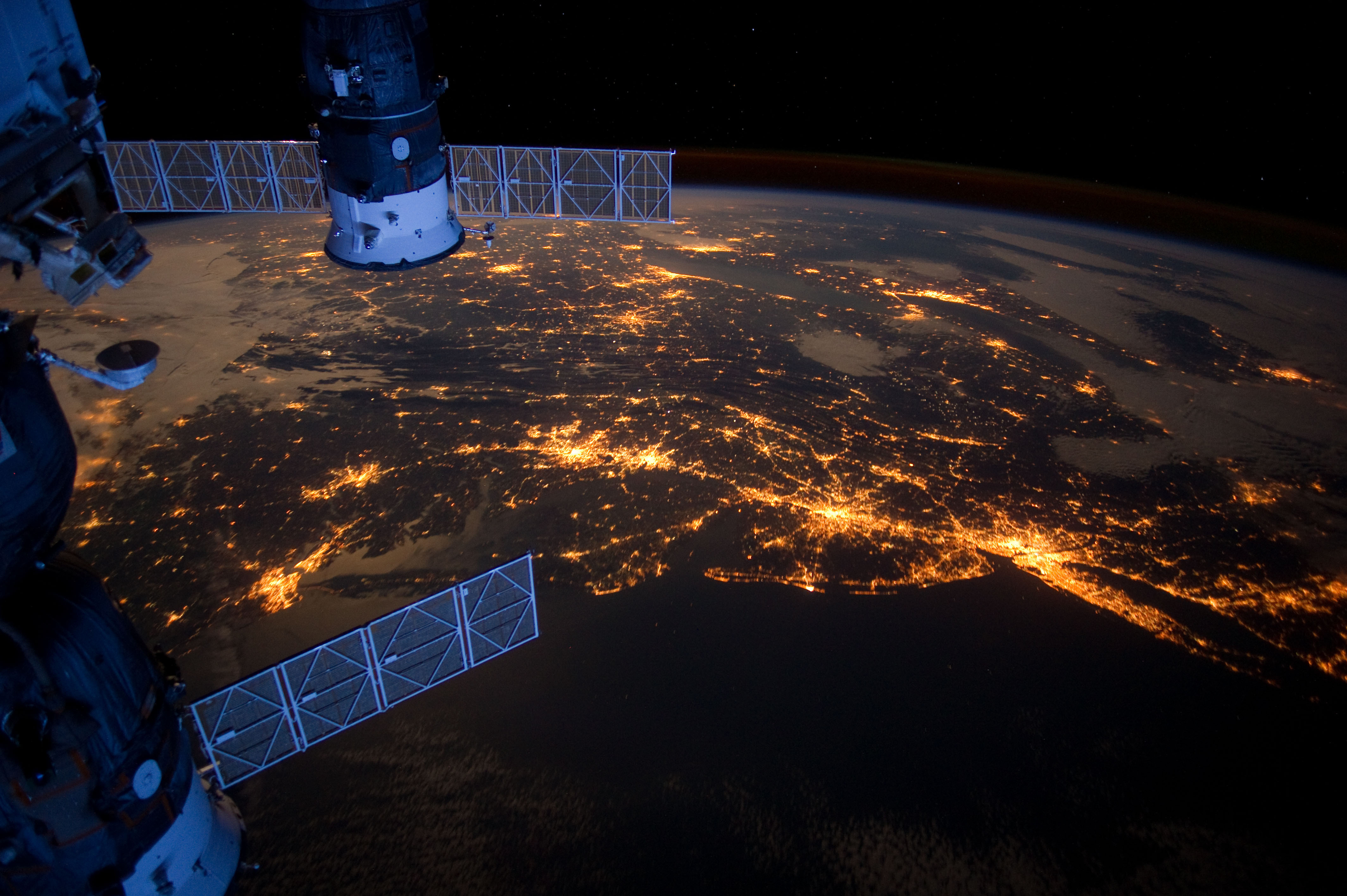 international space station, earth, from space