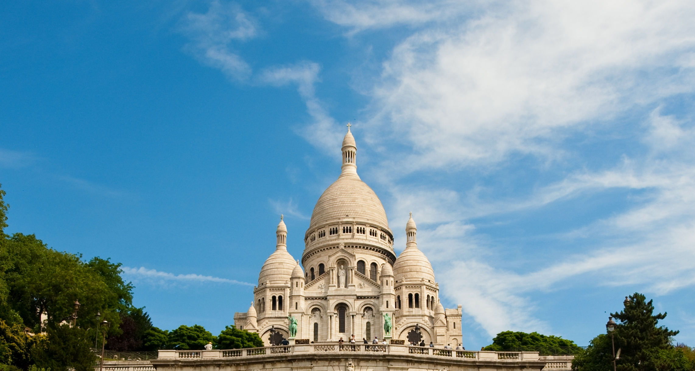 Download mobile wallpaper Sky, Paris, France, Monument, Basilica, Religious, Sacré Cœur, Basilicas for free.