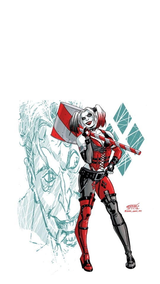 Handy-Wallpaper Comics, Harley Quinn kostenlos herunterladen.