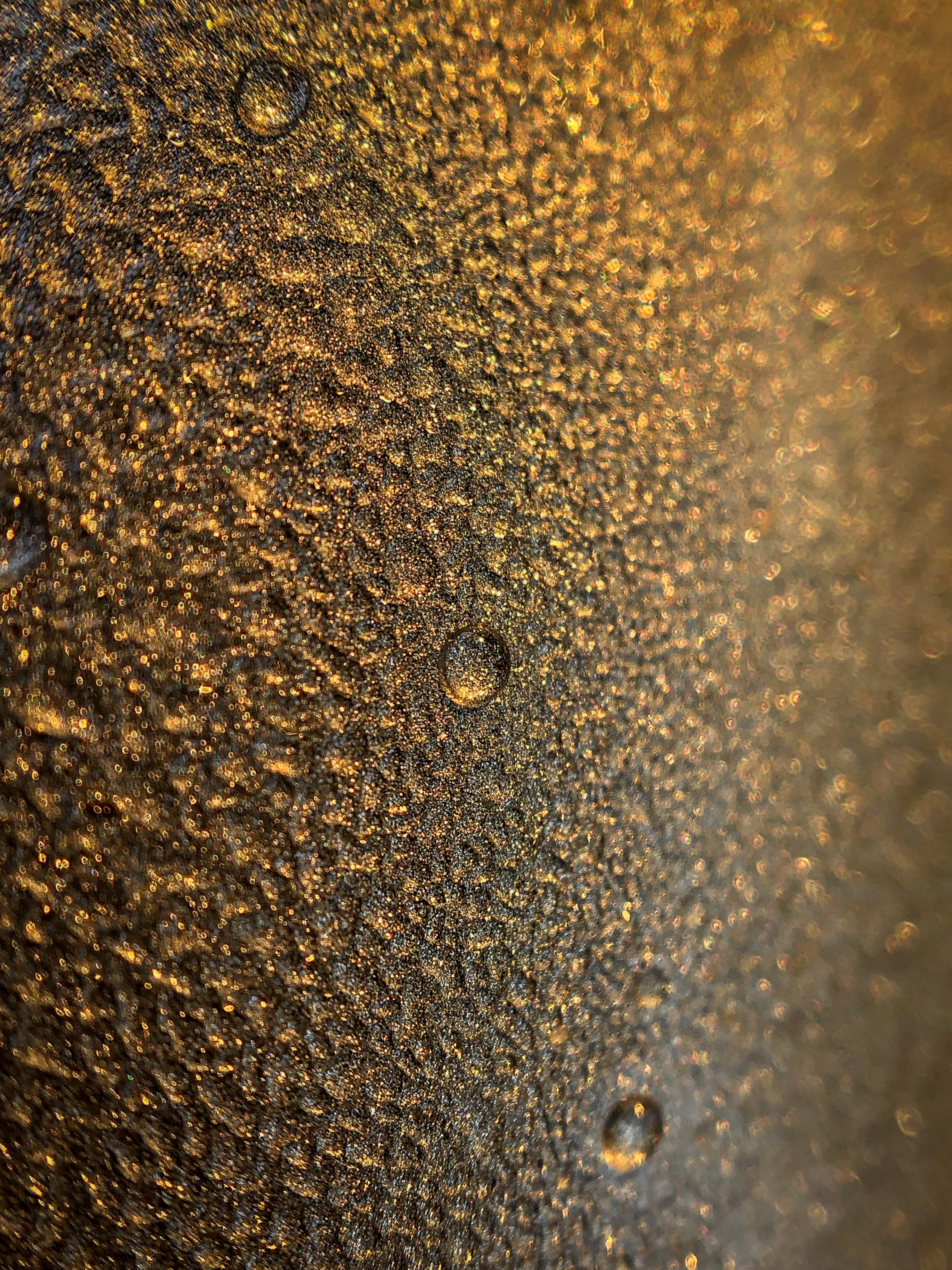 android gold, miscellaneous, blur, water, drops, miscellanea, smooth, surface