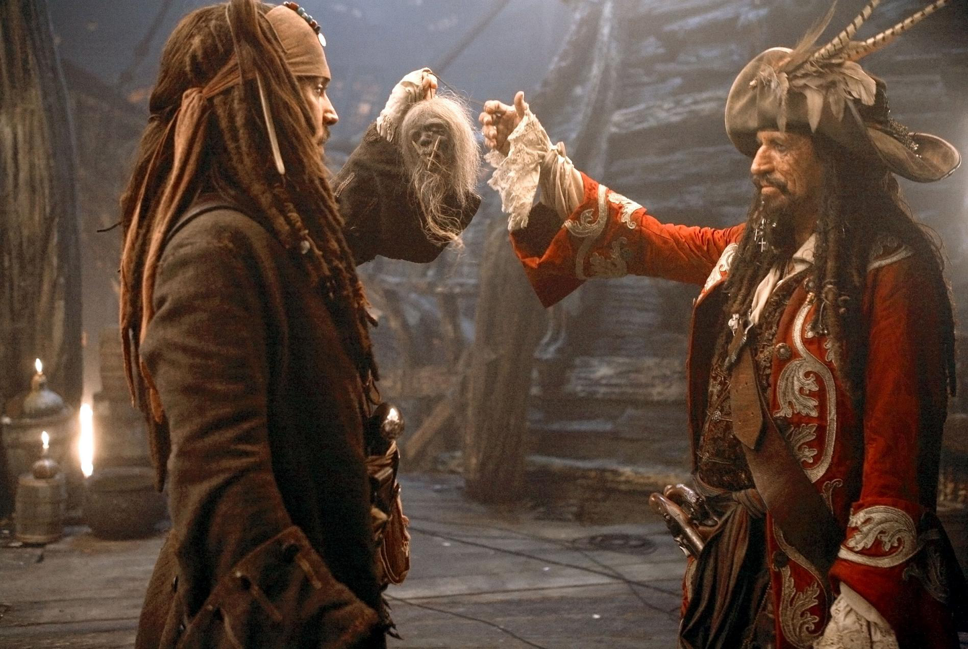 movie, pirates of the caribbean: at world's end, jack sparrow, johnny depp, keith richards, teague sparrow, pirates of the caribbean