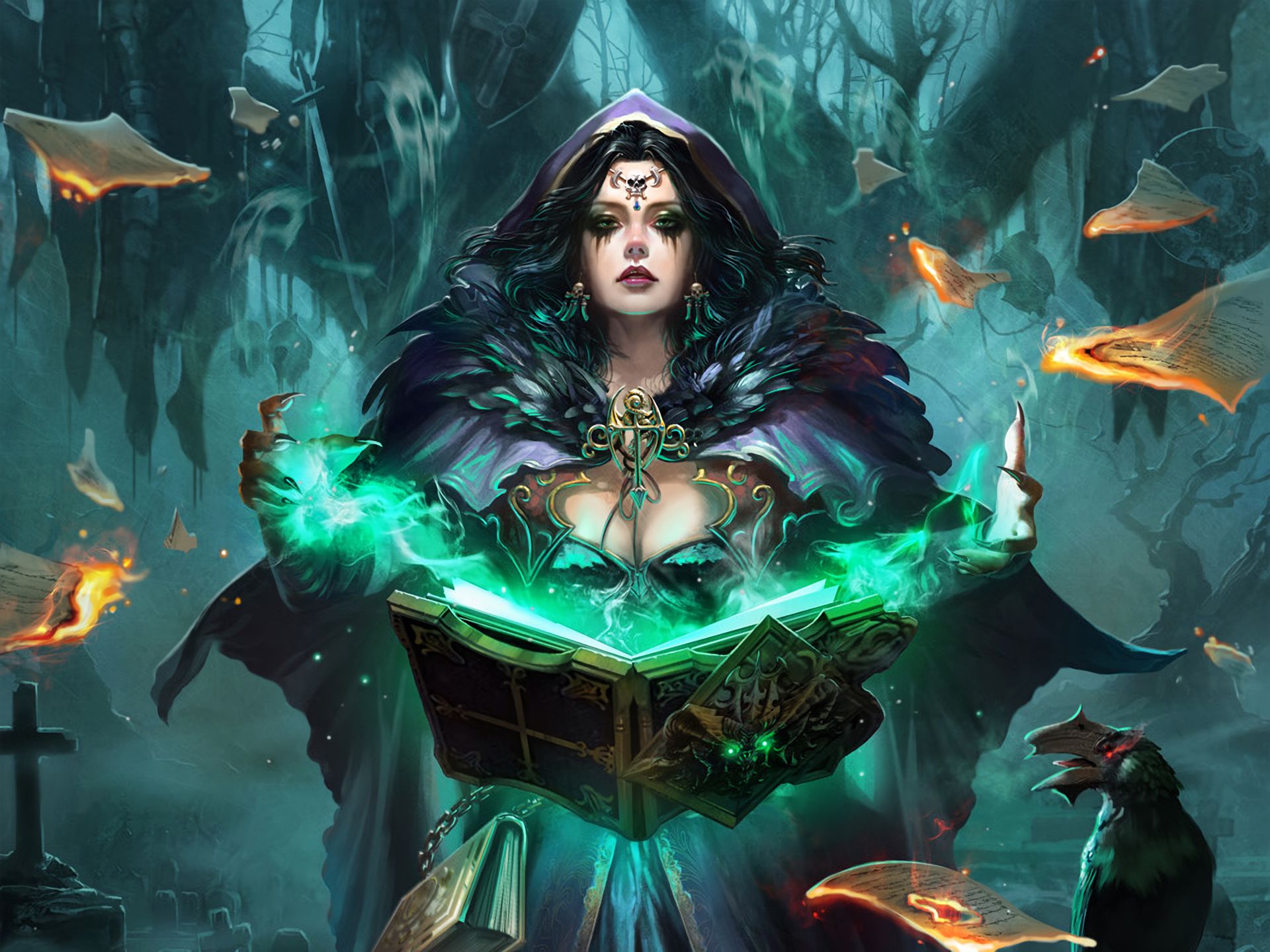 Free download wallpaper Fantasy, Book, Witch, Video Game, Legend Of The Cryptids on your PC desktop