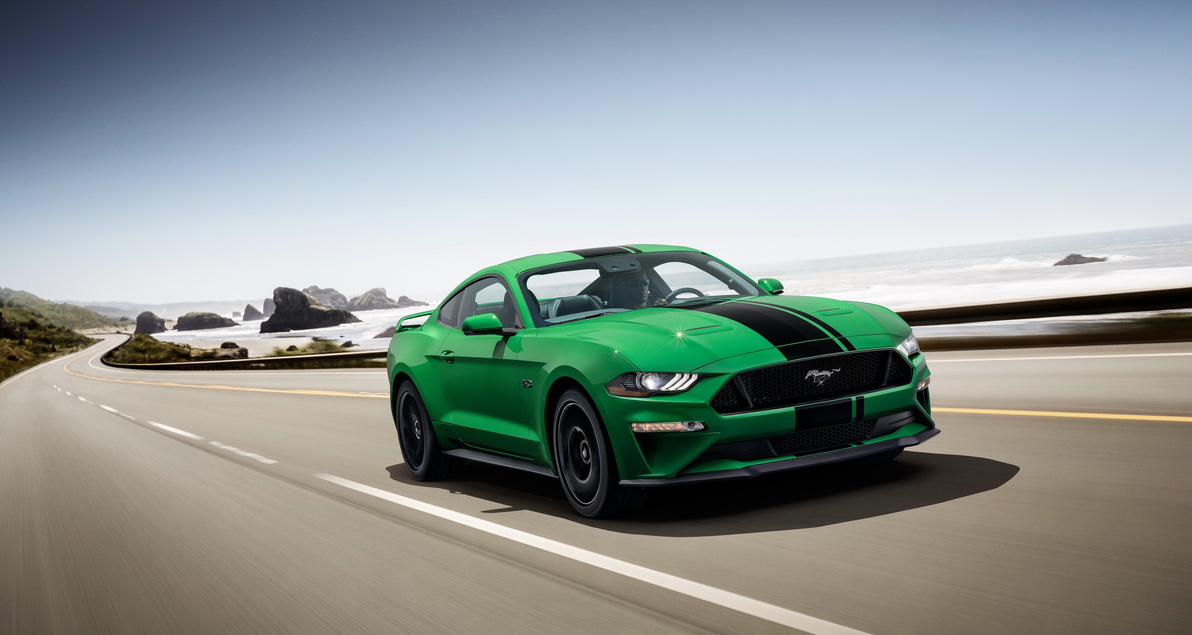 Free download wallpaper Ford, Car, Ford Mustang, Muscle Car, Ford Mustang Gt, Vehicles, Green Car on your PC desktop