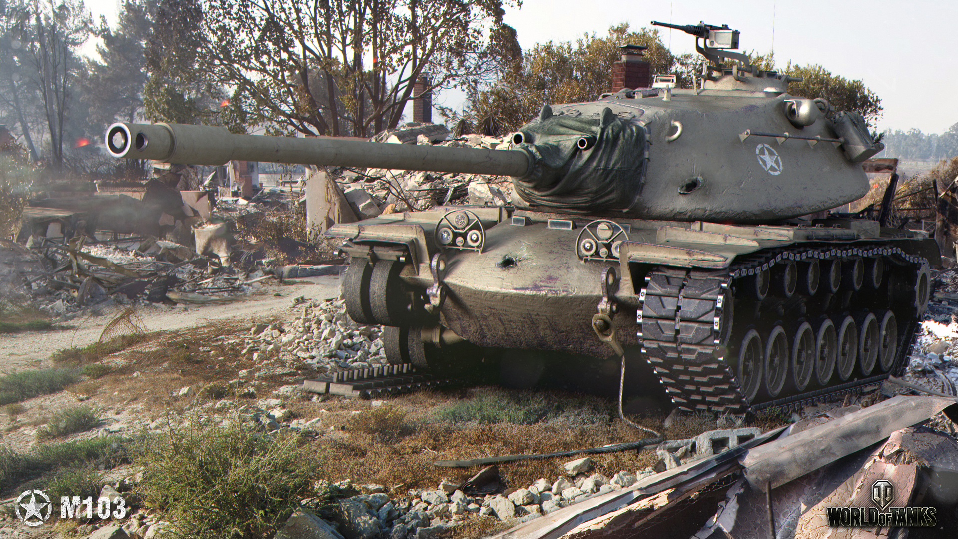 Handy-Wallpaper World Of Tanks, Panzer, Computerspiele, M103 kostenlos herunterladen.