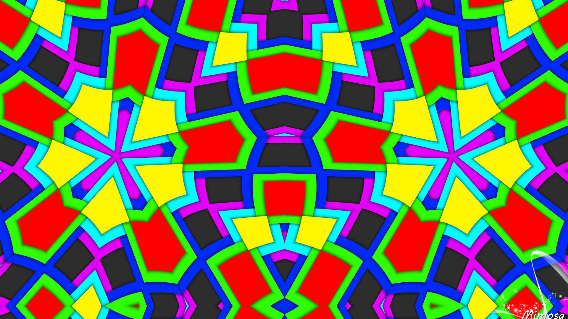 Download mobile wallpaper Abstract, Colorful, Kaleidoscope, Geometry for free.