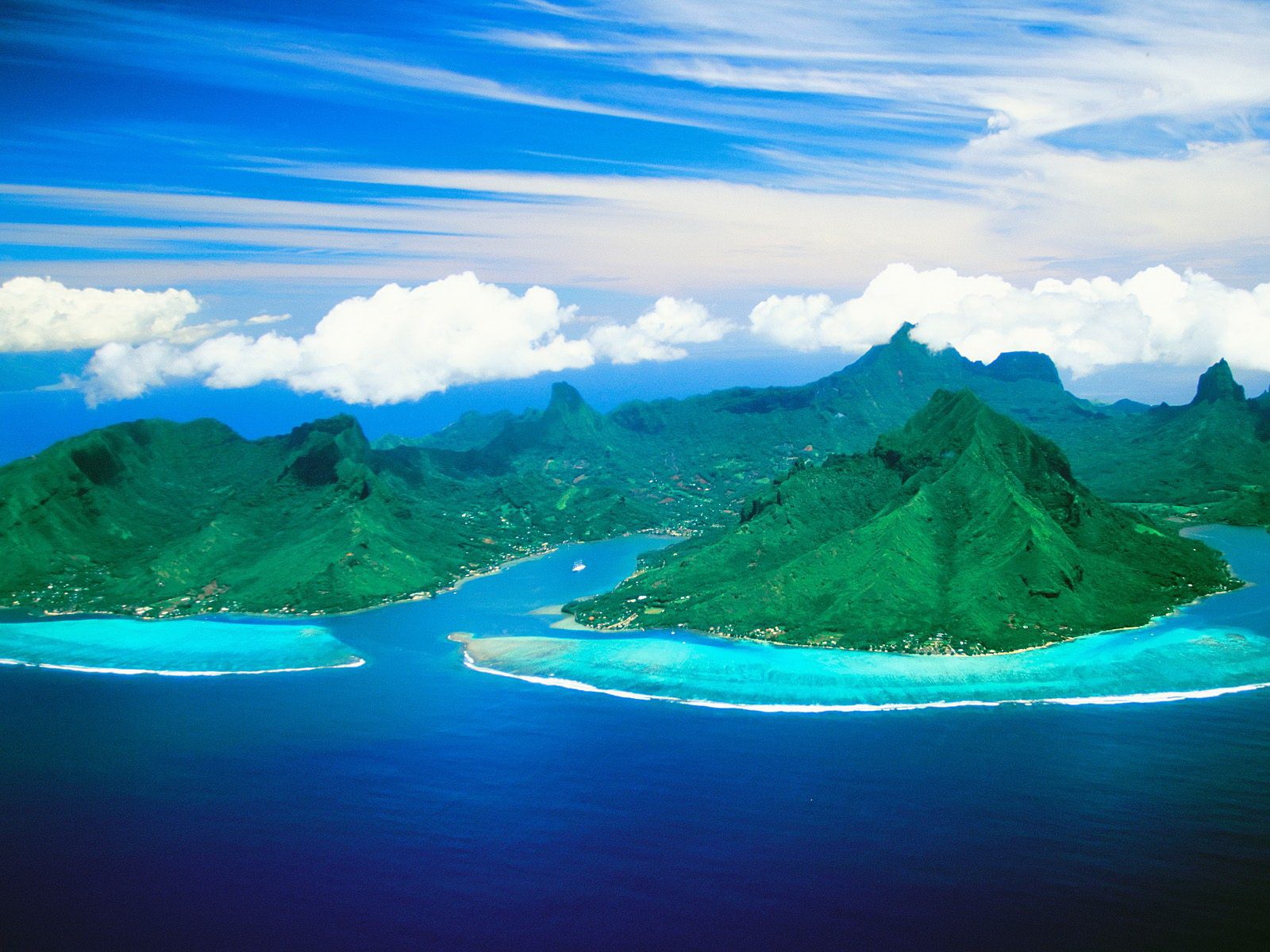 Free download wallpaper Nature, Mountain, Ocean, Earth, Island, Cloud on your PC desktop
