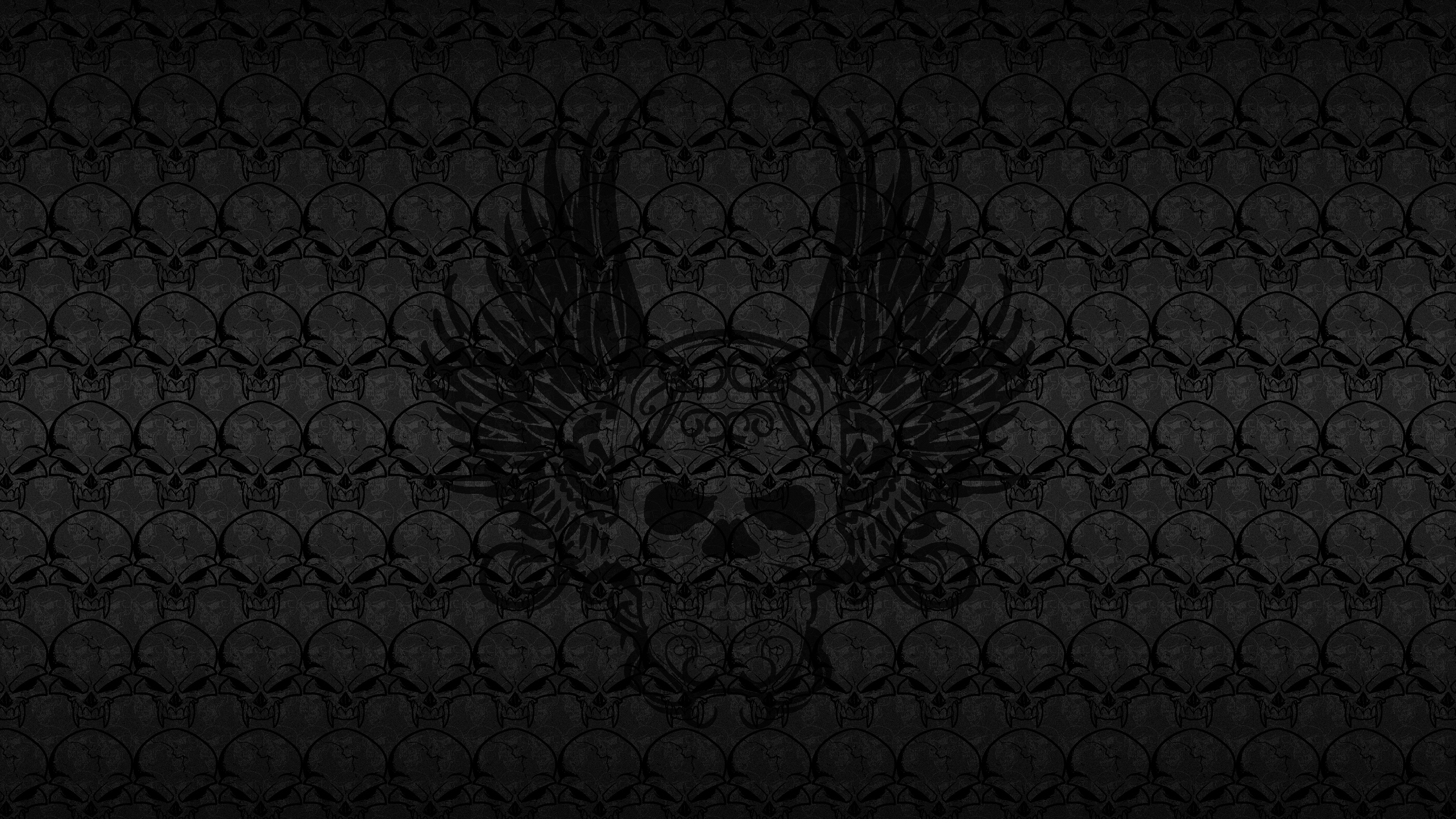 Download mobile wallpaper Dark, Pattern, Texture, Skull for free.