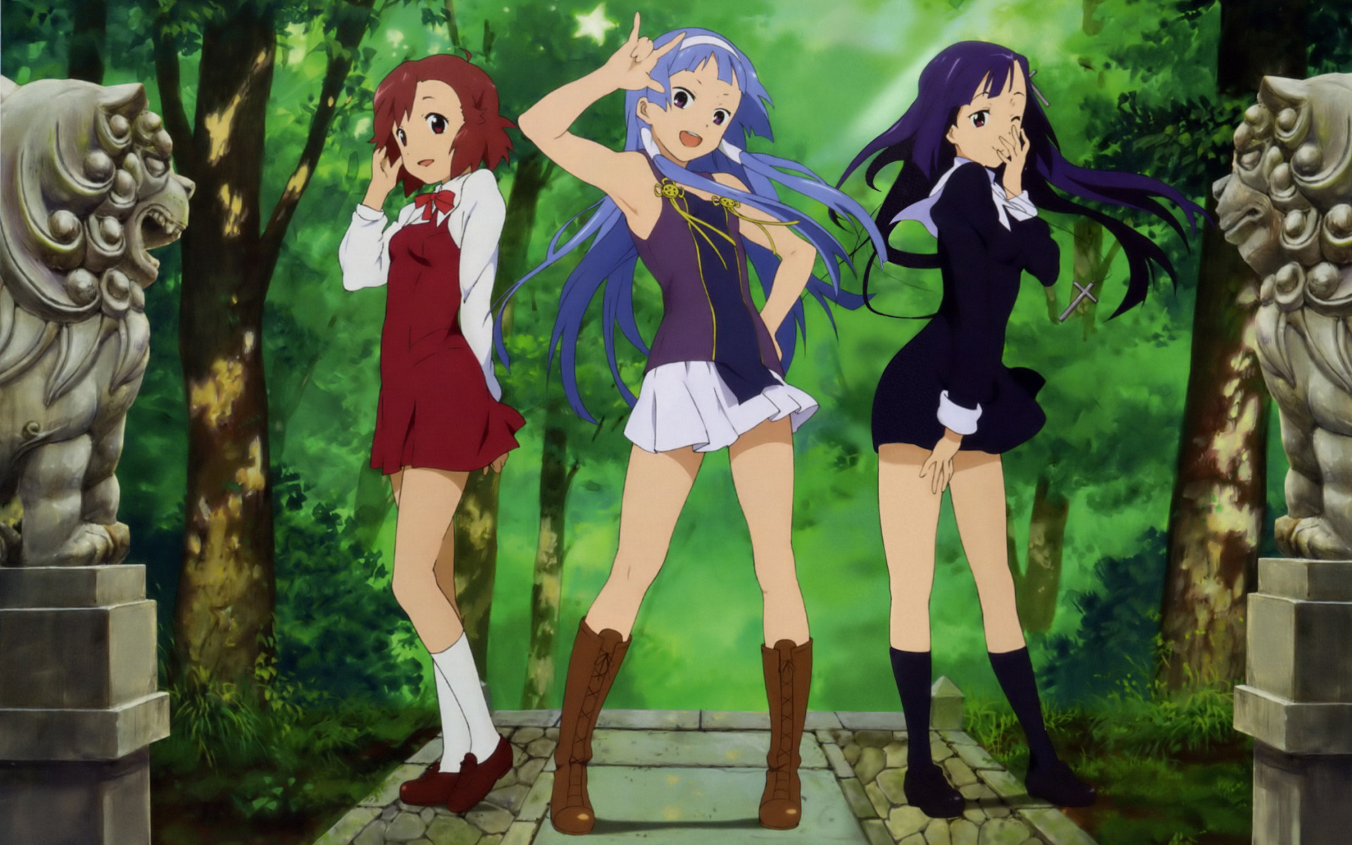 787784 Hintergrundbild herunterladen animes, kannagi: crazy shrine maidens - Bildschirmschoner und Bilder kostenlos