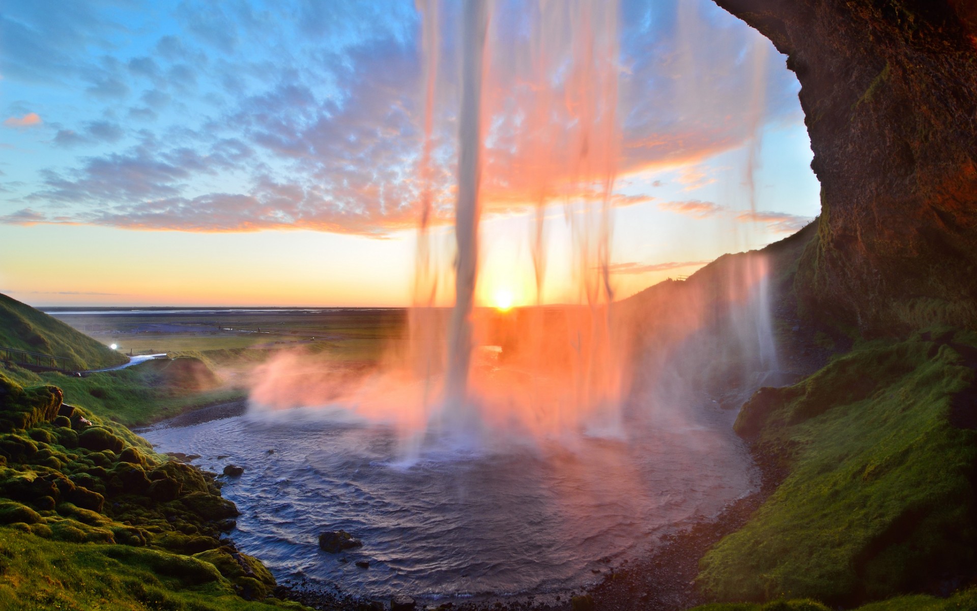 Handy-Wallpaper Wasserfall, Erde/natur kostenlos herunterladen.