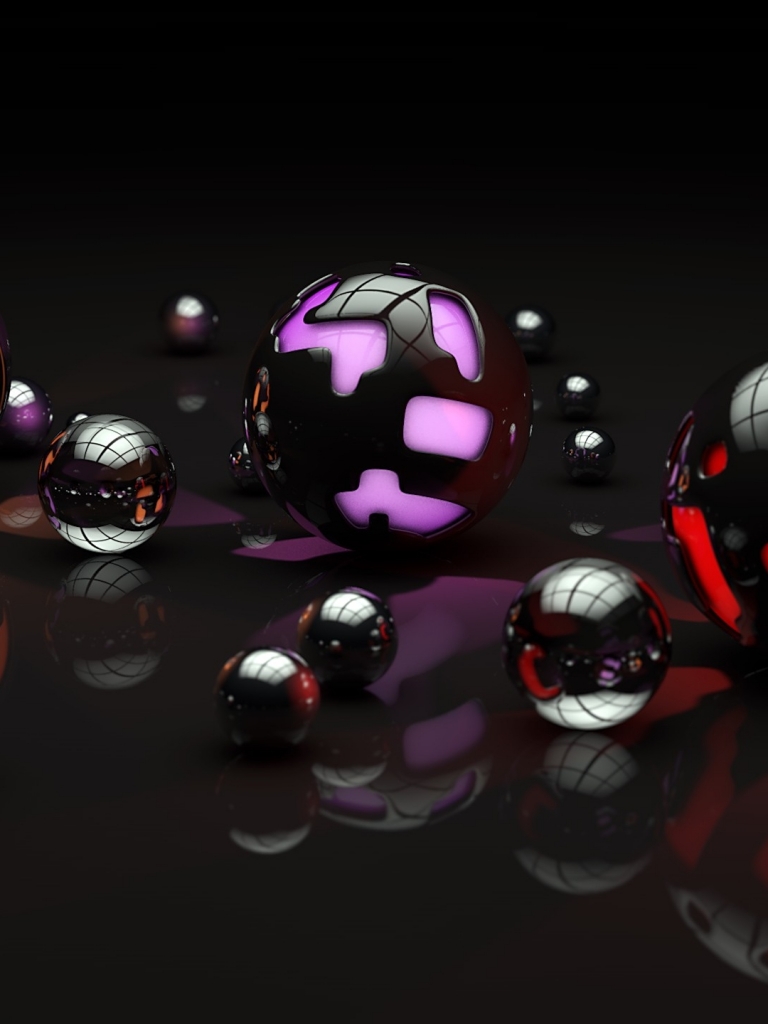 Download mobile wallpaper Ball, Artistic, Sphere, 3D Art for free.