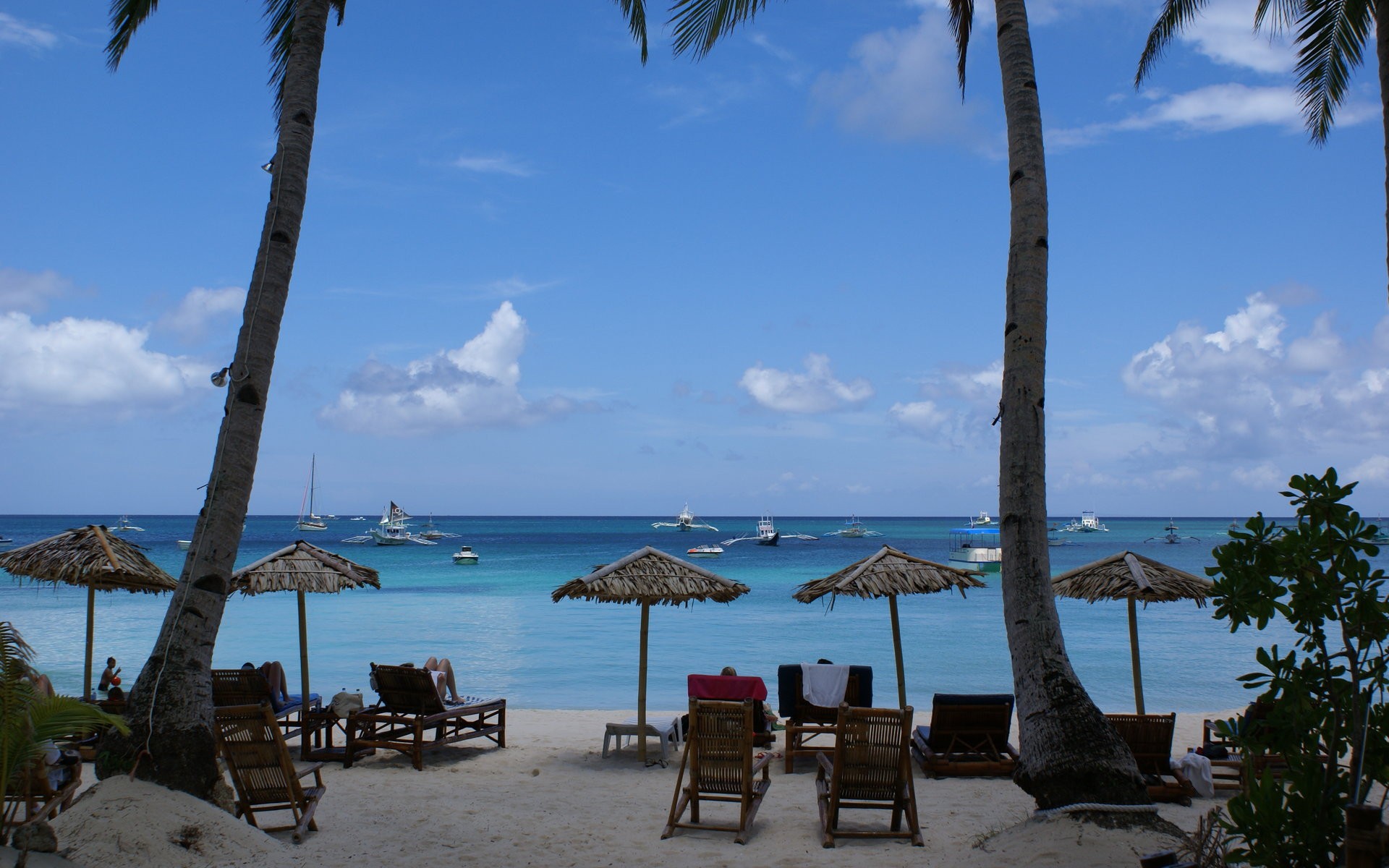 Laden Sie das Strand, Stuhl, Ozean, Boot, Tropisch, Fotografie-Bild kostenlos auf Ihren PC-Desktop herunter