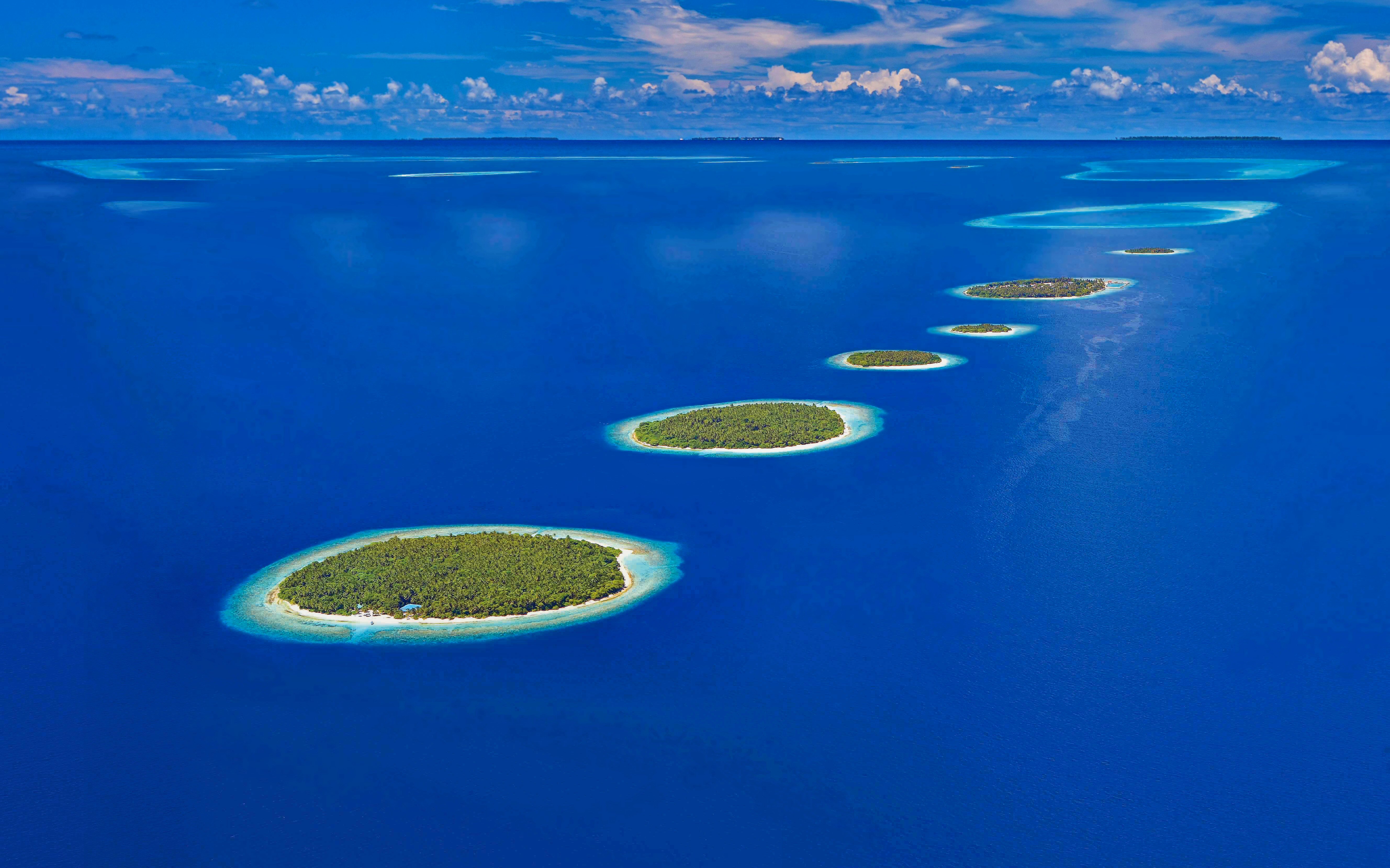 island, earth, azure, blue, horizon, scenic, tropical