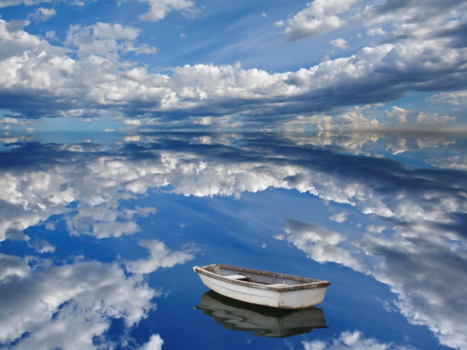 Free download wallpaper Sky, Reflection, Boat, Cloud, Photography on your PC desktop