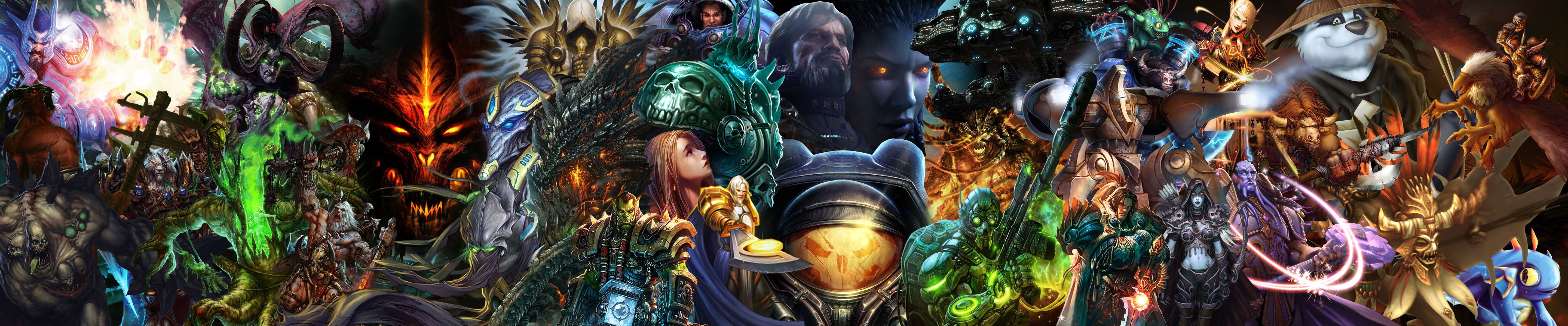 video game, world of warcraft, collage, warcraft