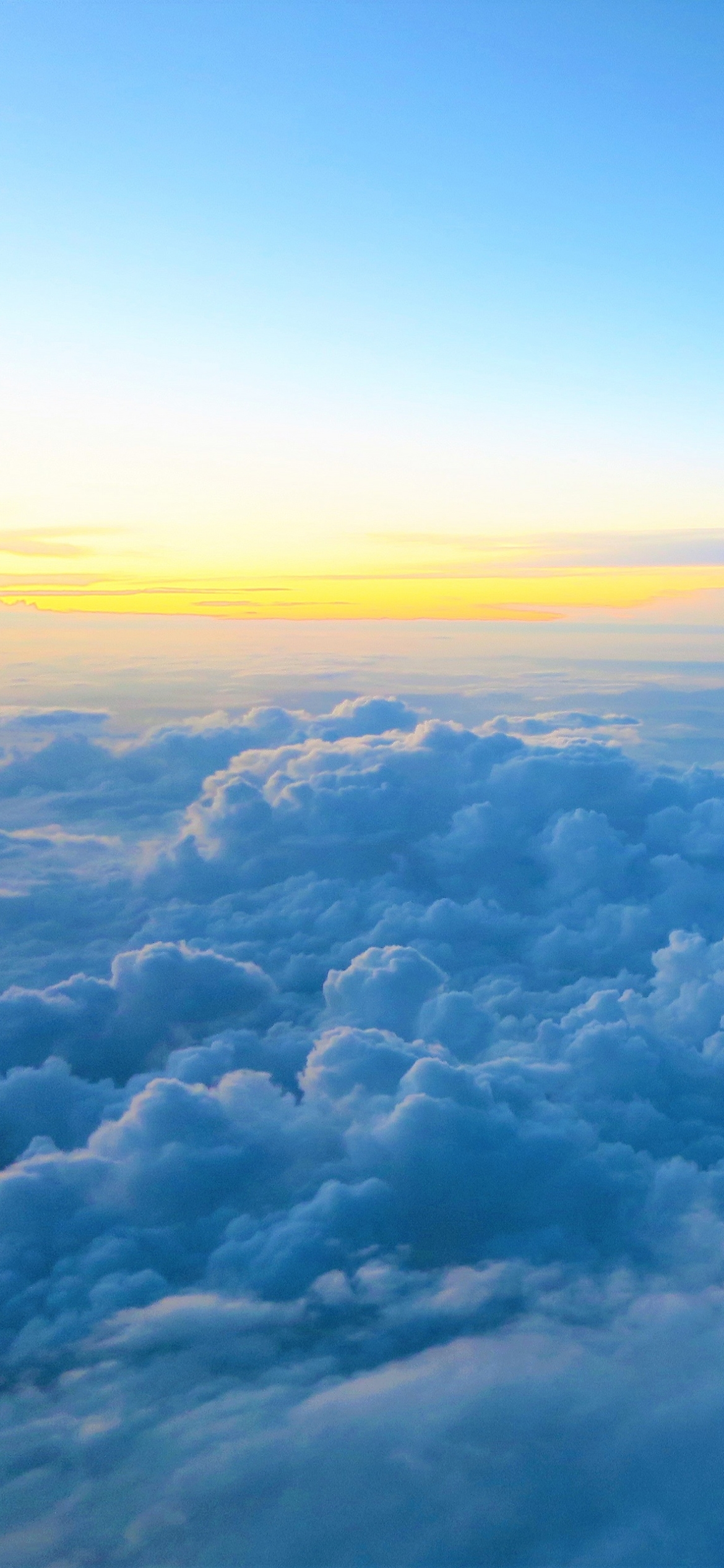 Download mobile wallpaper Horizon, Earth, Cloud, Sea Of Clouds for free.