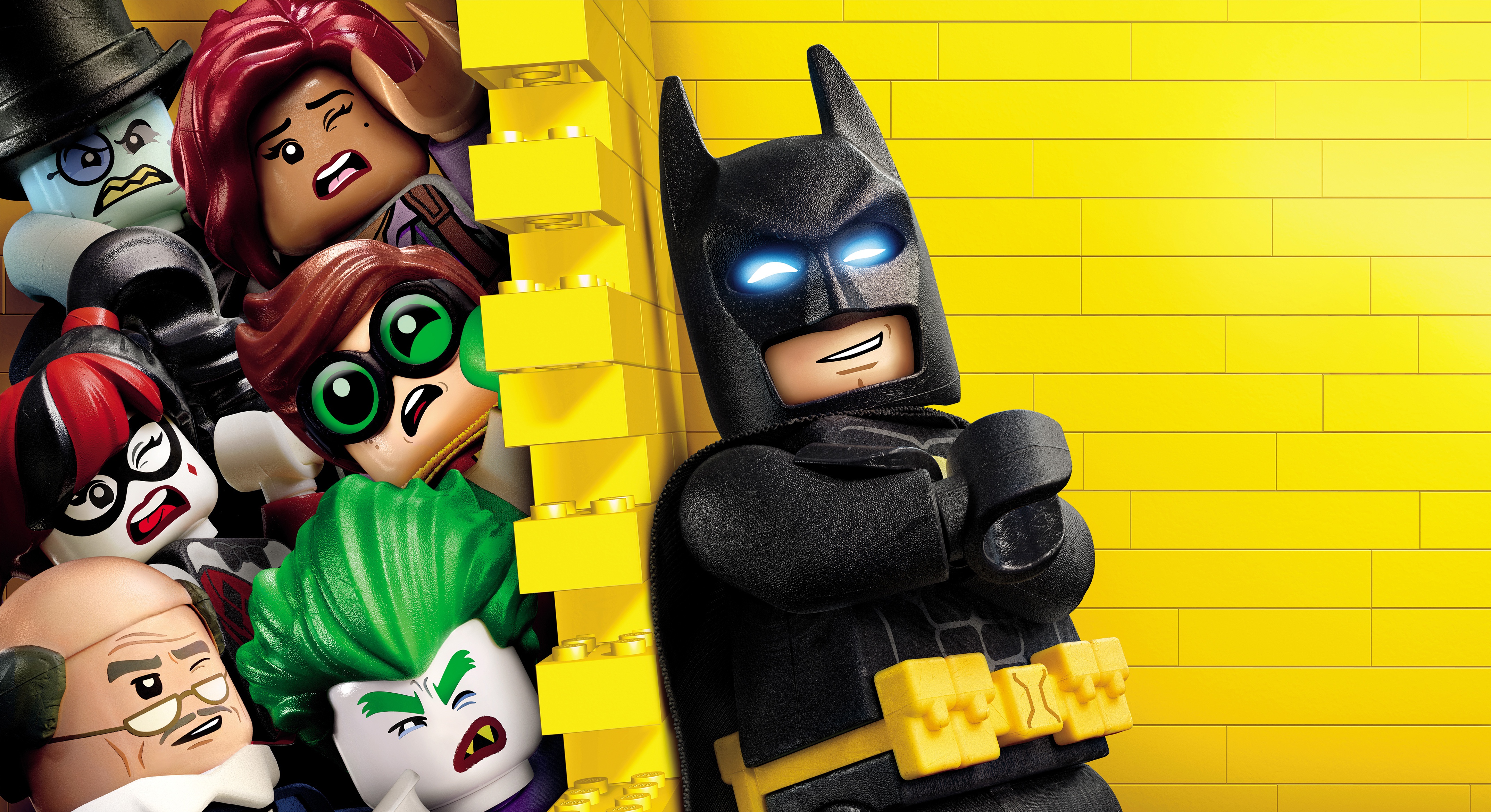 the lego batman movie, movie, alfred pennyworth, batman, dick grayson, harley quinn, joker, lego, robin (dc comics)