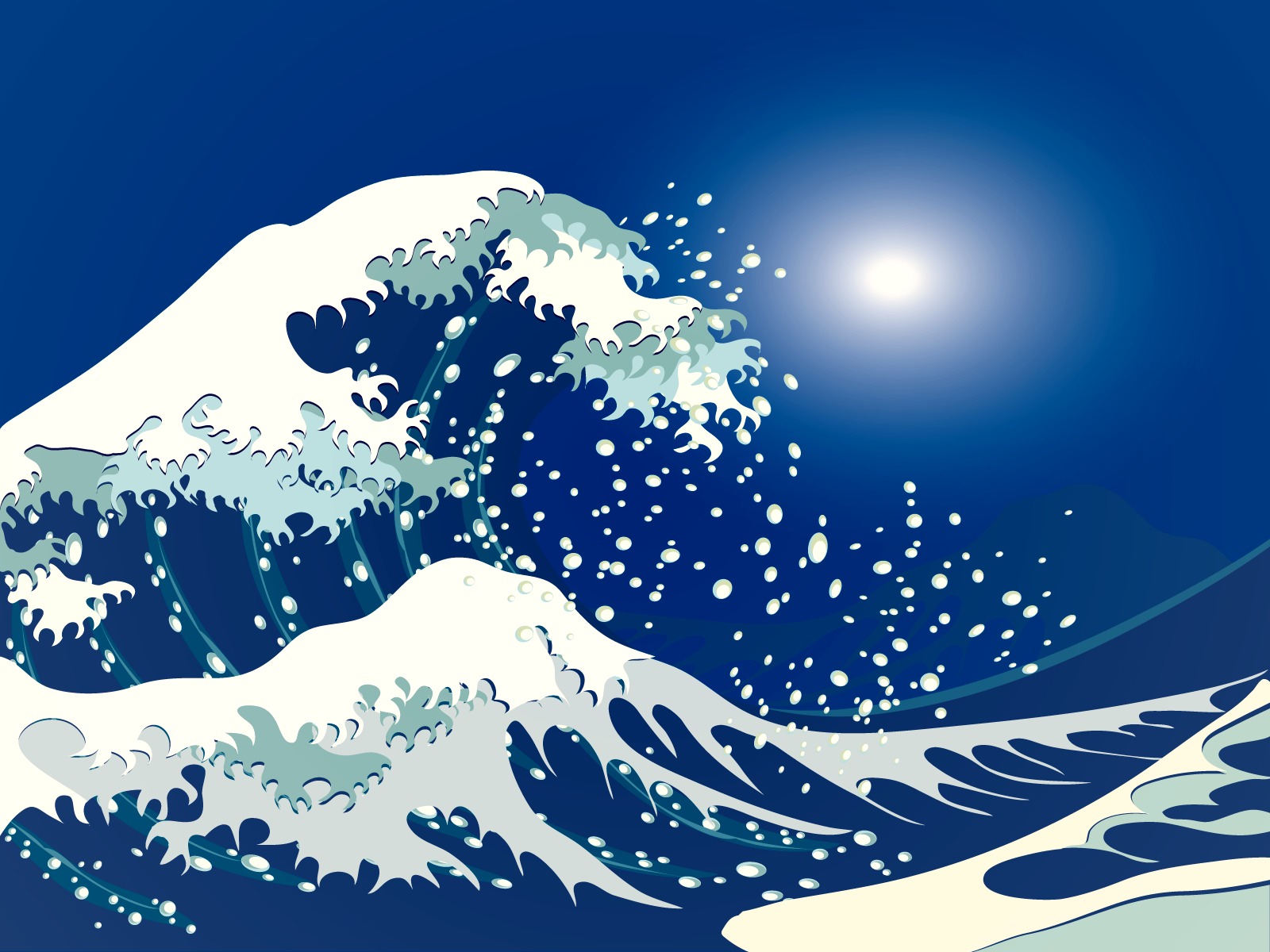 175541 скачать картинку волна, художественные, большая волна у канагавы, океан, вода - обои и заставки бесплатно