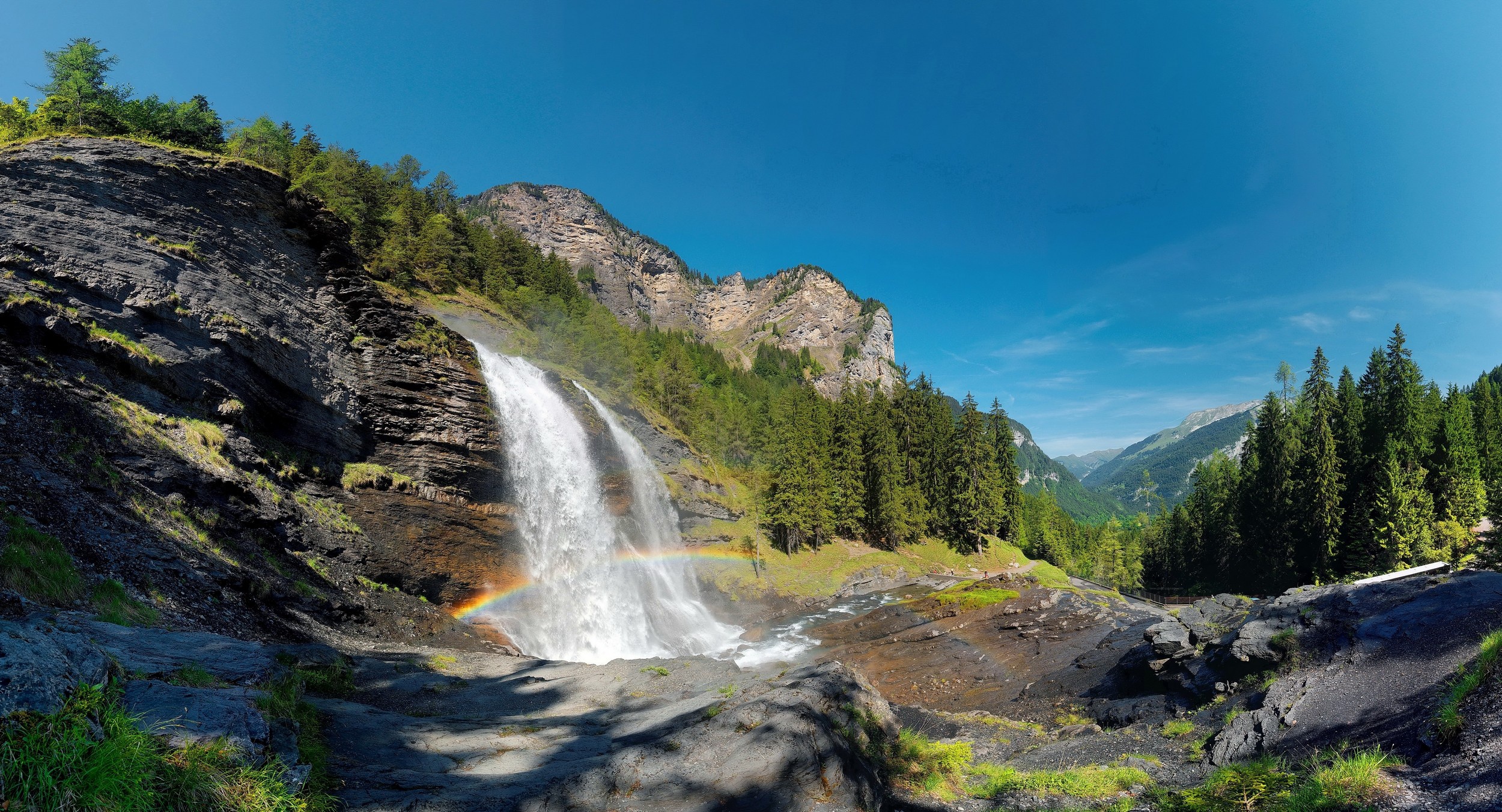 Free download wallpaper Nature, Waterfalls, Mountain, Waterfall, Earth on your PC desktop