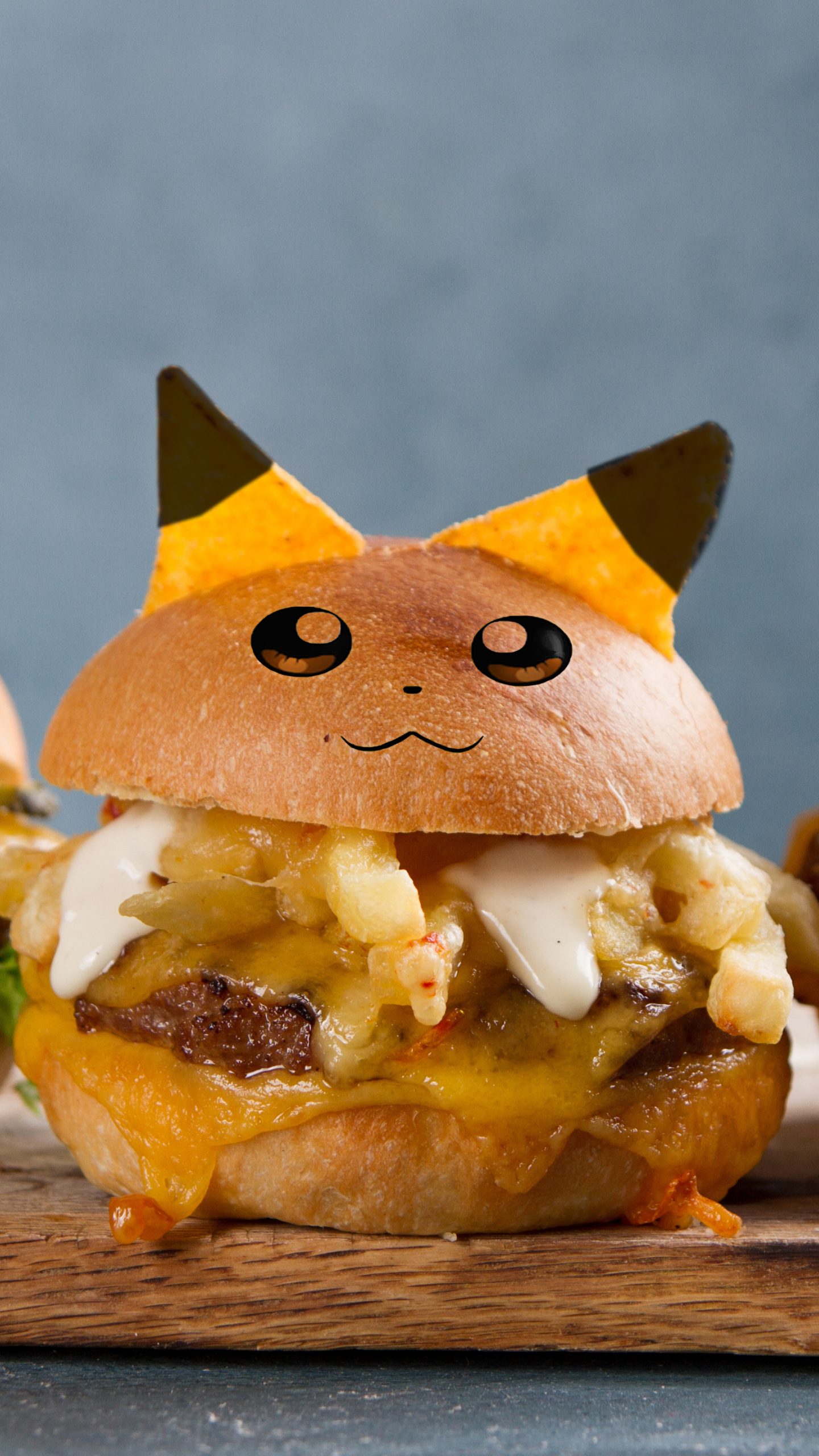 Descarga gratuita de fondo de pantalla para móvil de Pokémon, Hamburguesa, Alimento.