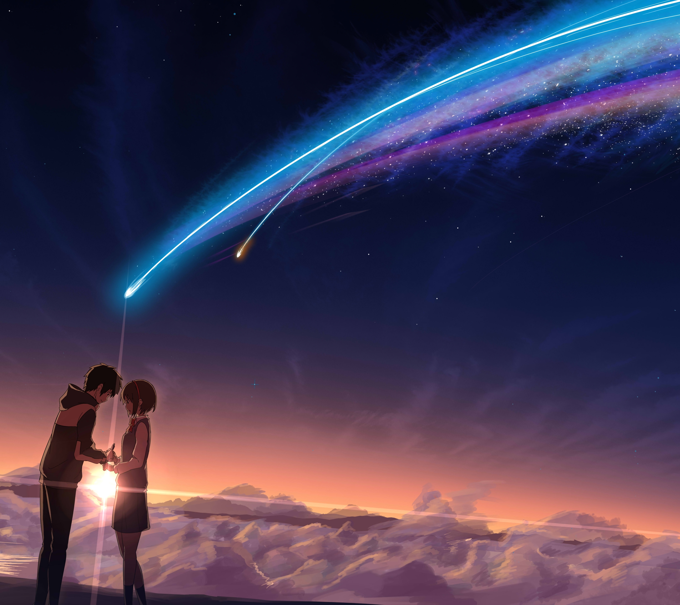 Descarga gratis la imagen Animado, Kimi No Na Wa, Mitsuha Miyamizu, Taki Tachibana en el escritorio de tu PC