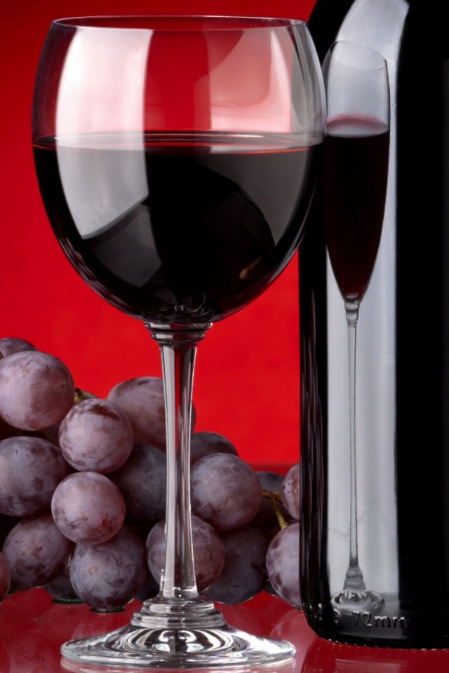 Download mobile wallpaper Food, Grapes, Fruit, Wine for free.