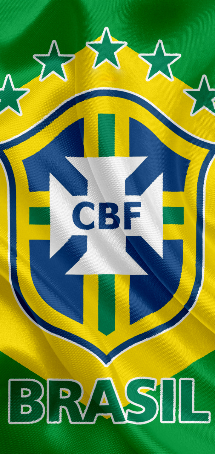 Скачати мобільні шпалери Спорт, Футбол, Логотип, Бразилія, Емблема, Збірна Бразилії З Футболу безкоштовно.