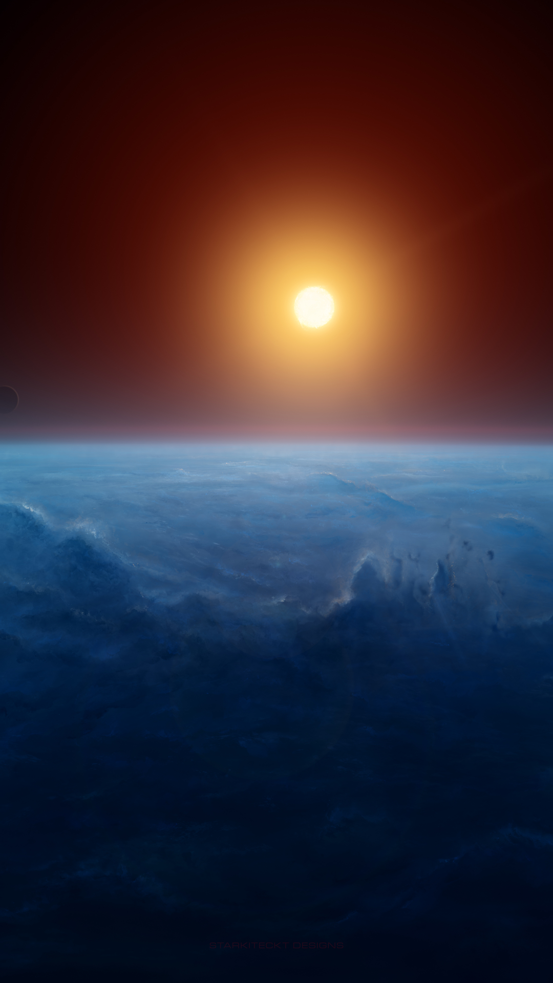 Download mobile wallpaper Sun, Sunrise, Space, Sci Fi, Planetscape for free.