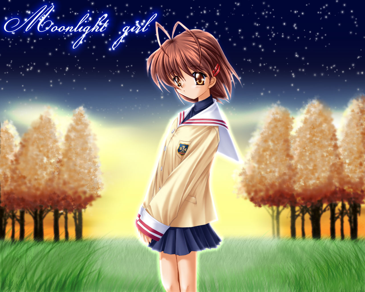 Handy-Wallpaper Animes, Clannad, Nagisa Furukawa kostenlos herunterladen.