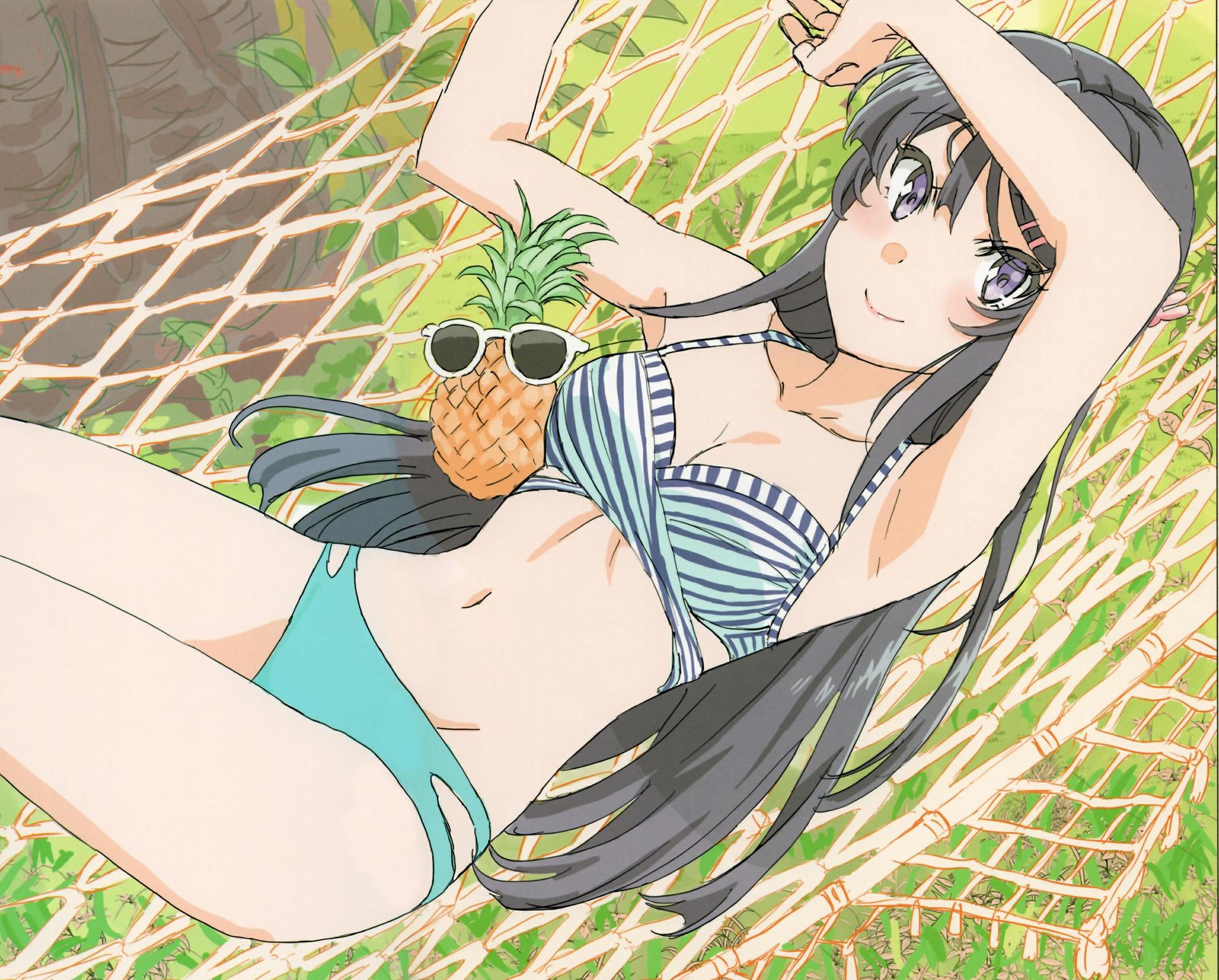 Download mobile wallpaper Anime, Bikini, Mai Sakurajima, Rascal Does Not Dream Of Bunny Girl Senpai for free.