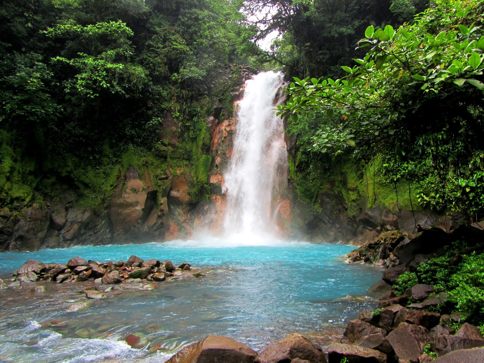 379438 скачать обои водопады, земля/природа, водопад, коста рика, лес - заставки и картинки бесплатно
