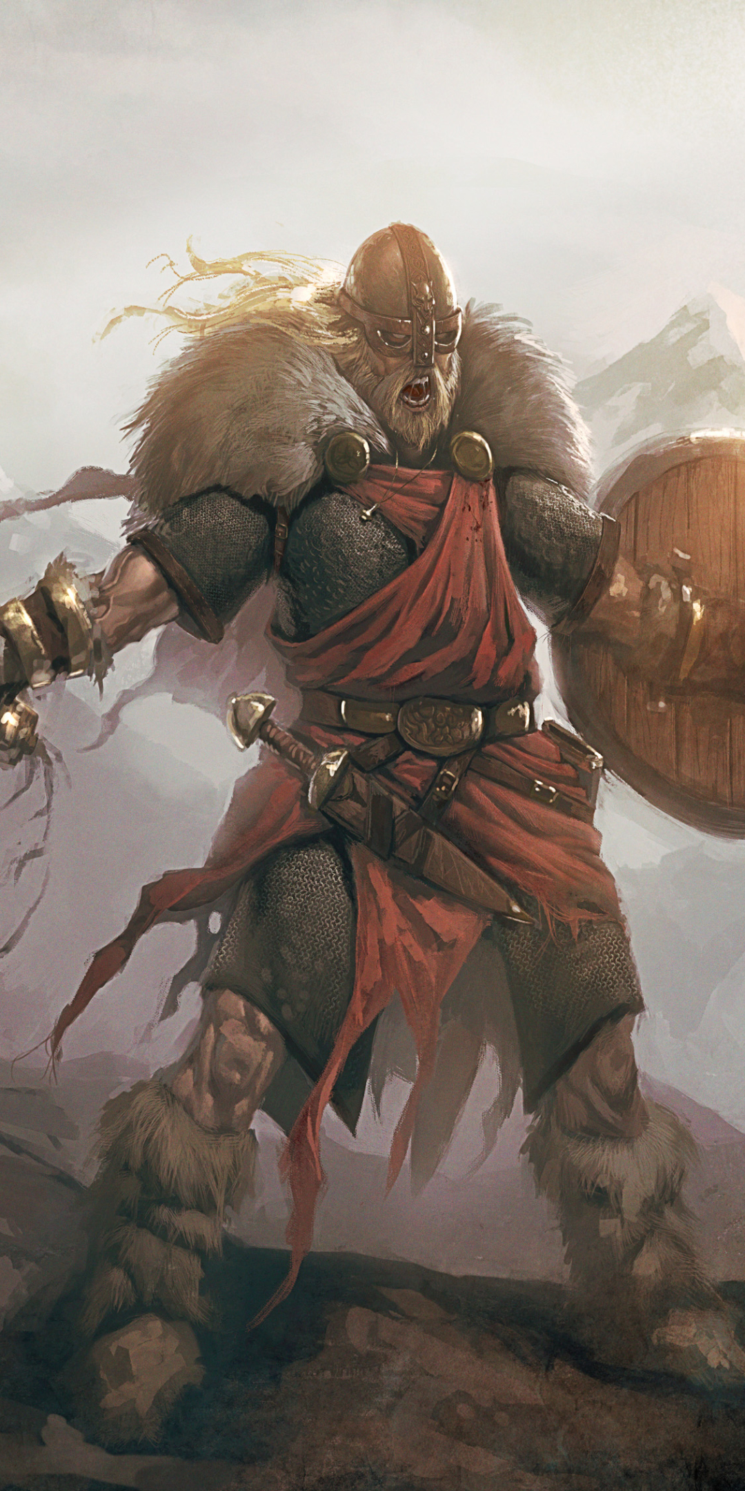 Download mobile wallpaper Fantasy, Warrior, Viking for free.