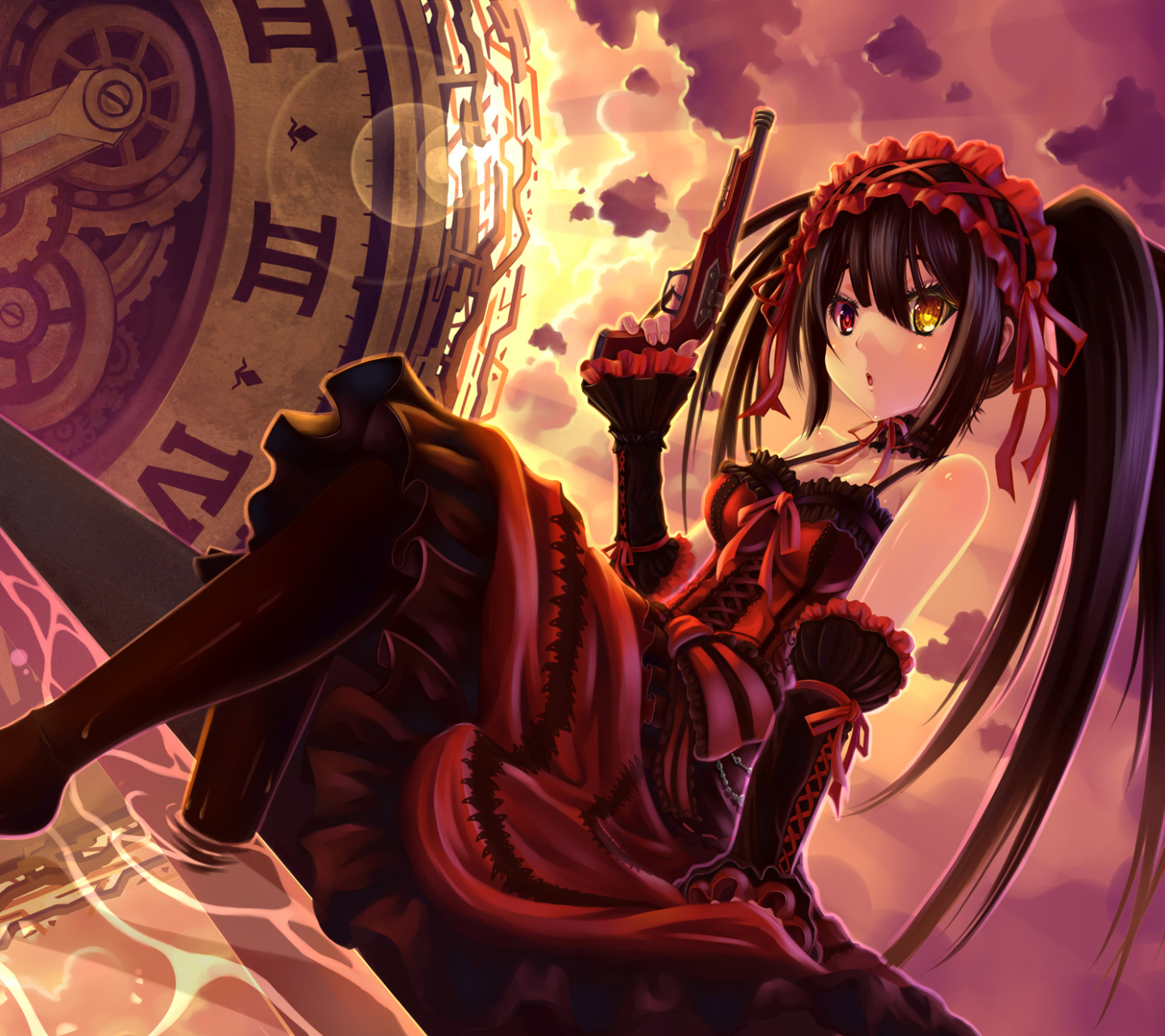 Laden Sie das Animes, Datum A Live, Kurumi Tokisaki-Bild kostenlos auf Ihren PC-Desktop herunter