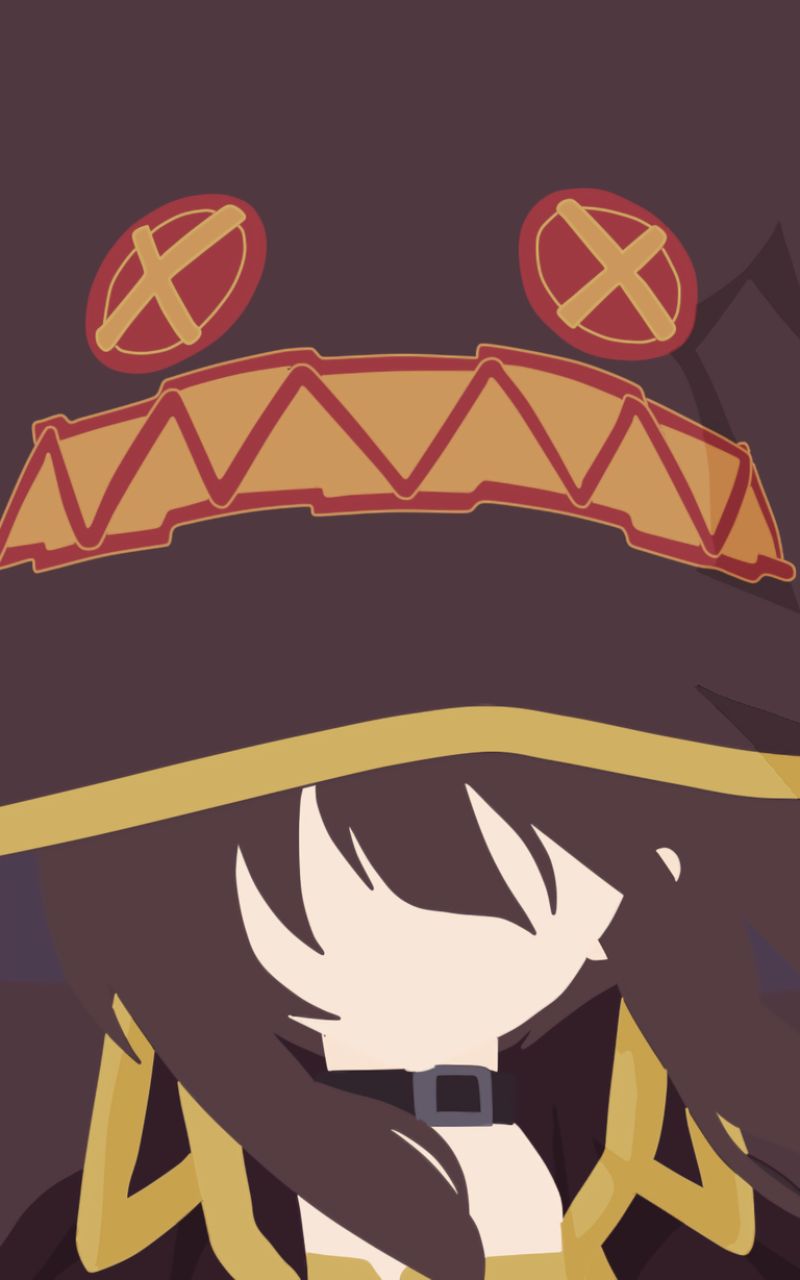 Téléchargez des papiers peints mobile Animé, Minimaliste, Kono Subarashii Sekai Ni Shukufuku O!, Megumin (Konosuba), Konosuba gratuitement.