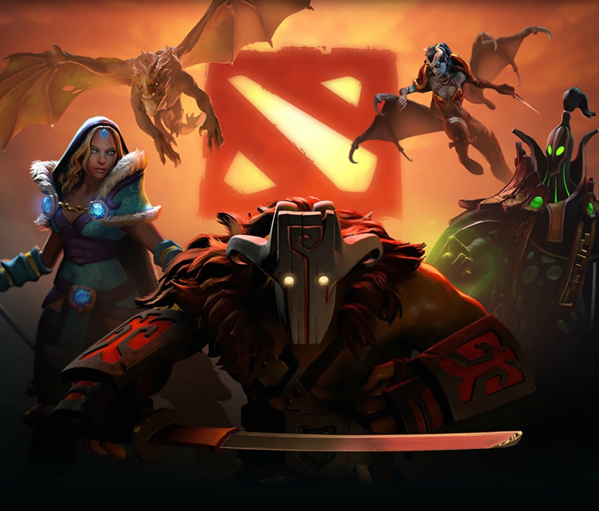 video game, dota 2, queen of pain (dota 2), crystal maiden (dota 2), juggernaut (dota 2), rubick (dota 2), dragon knight (dota 2), dota