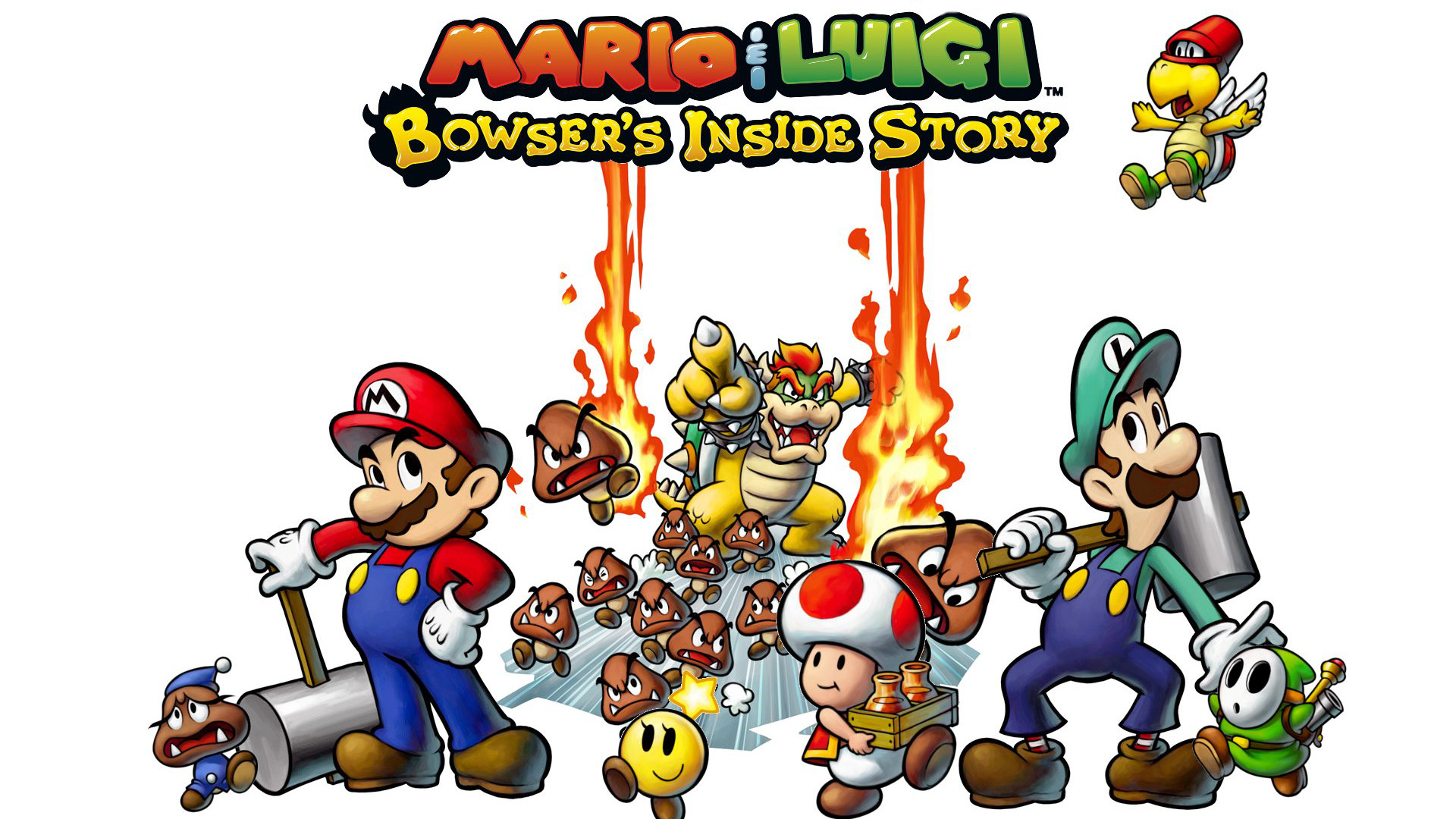 video game, mario & luigi: bowser's inside story, mario
