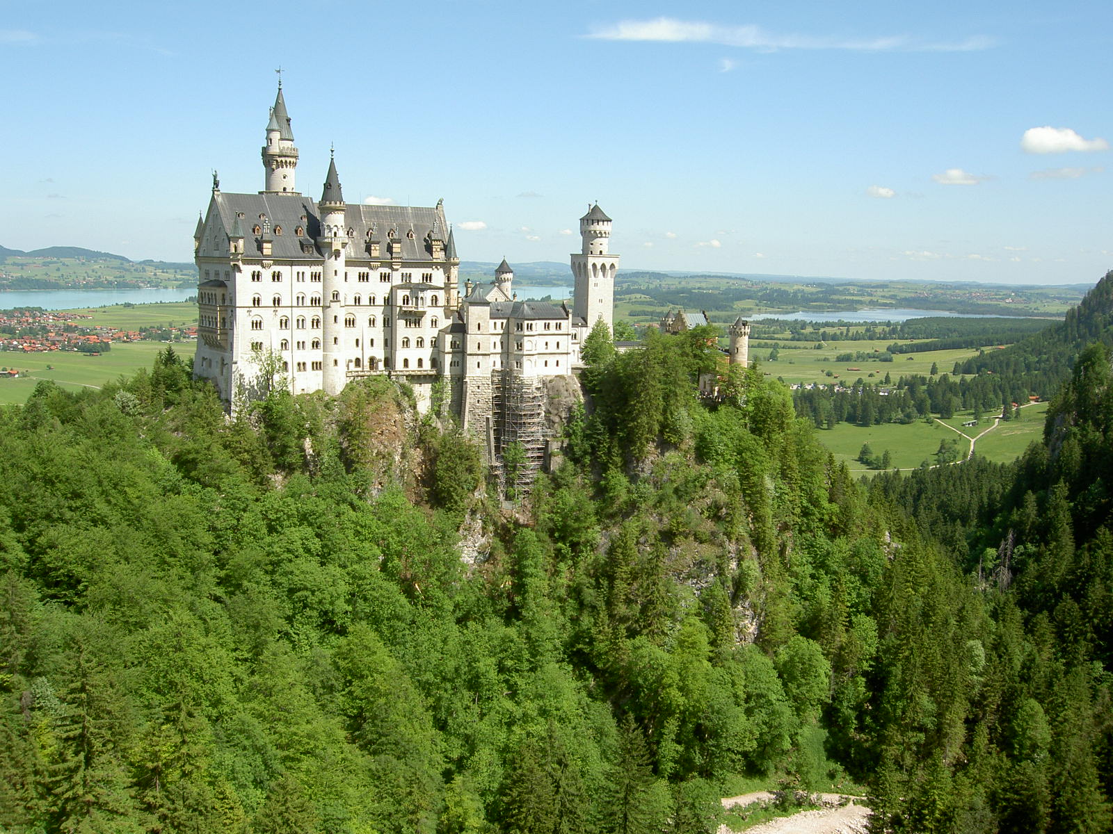 PCデスクトップに城, ノイシュヴァンシュタイン城, マンメイド画像を無料でダウンロード