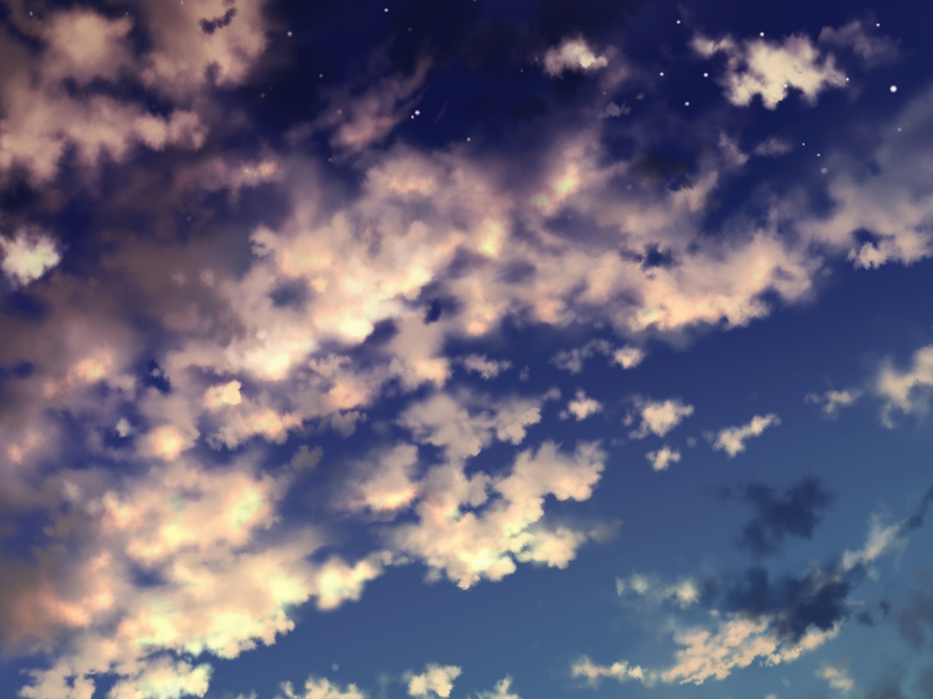 Download mobile wallpaper Anime, Sky, Cloud for free.