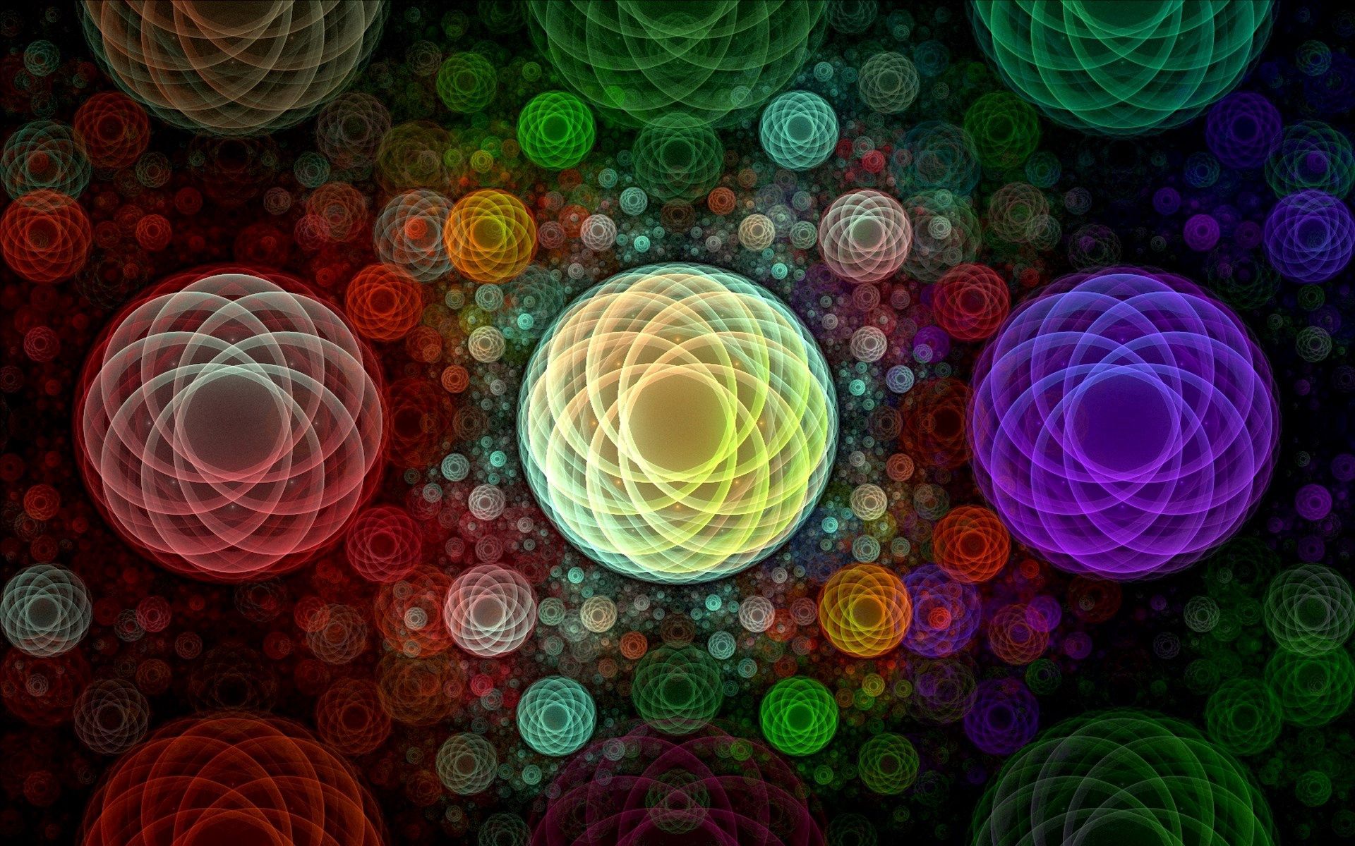 Free download wallpaper Circles, Bright, Motley, Abstract, Multicolored on your PC desktop