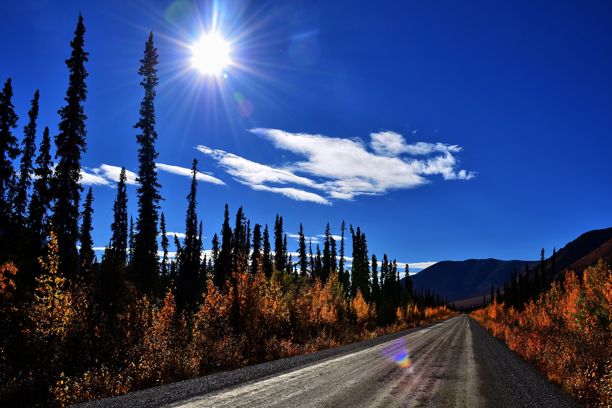 Descarga gratuita de fondo de pantalla para móvil de Naturaleza, Cielo, Sol, Carretera, Hecho Por El Hombre.