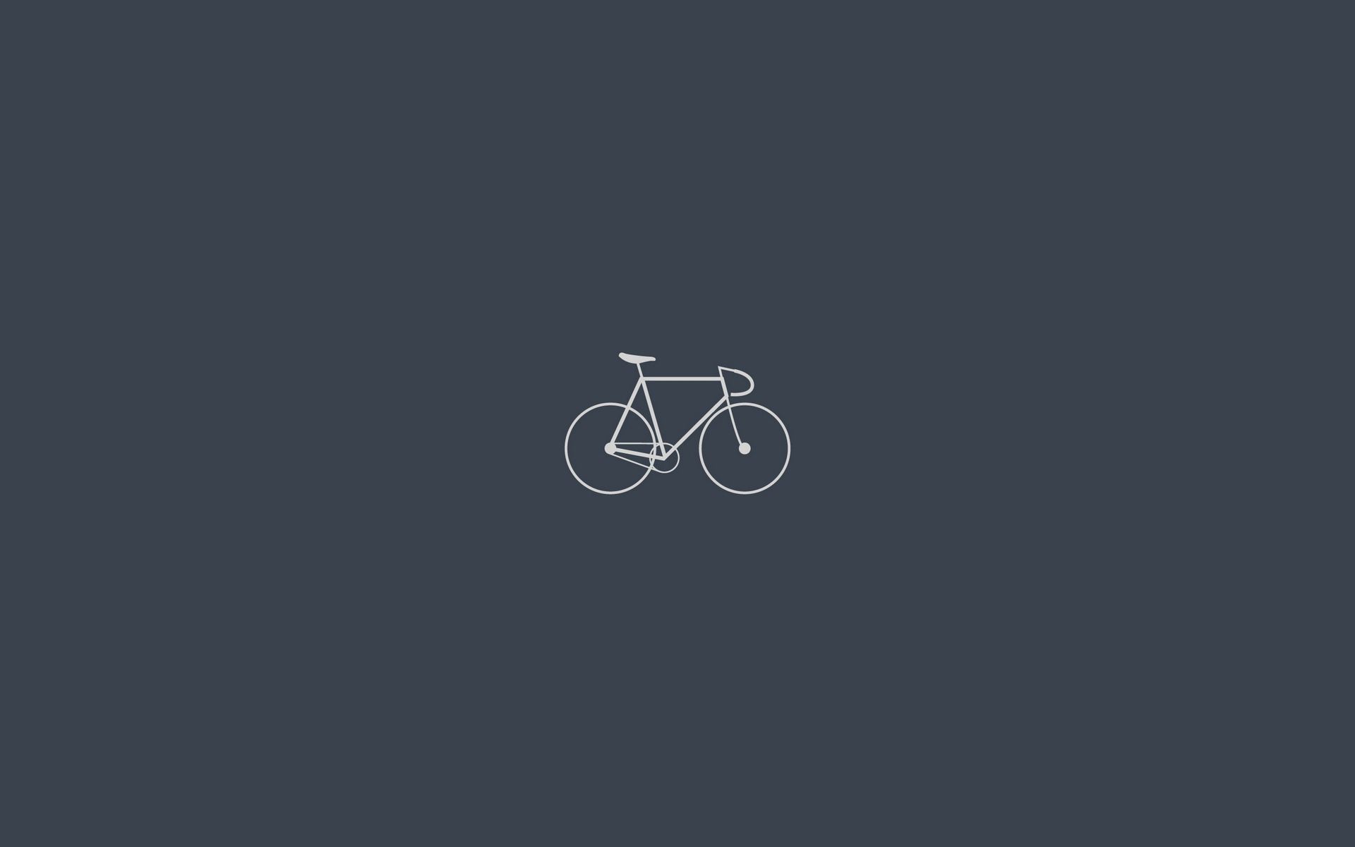 128619 скачать обои серый, велосипед, минимализм - заставки и картинки бесплатно