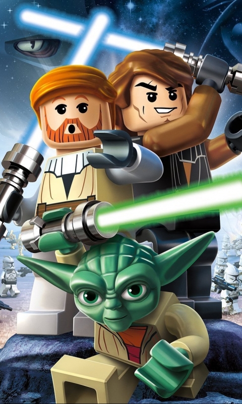 Handy-Wallpaper Lego, Anakin Skywalker, Science Fiction, Krieg Der Sterne, Yoda, Obi Wan Kenobi, Klonkrieger, Star Wars: Die Klonkriege, Lego Star Wars Iii: Die Klonkriege kostenlos herunterladen.