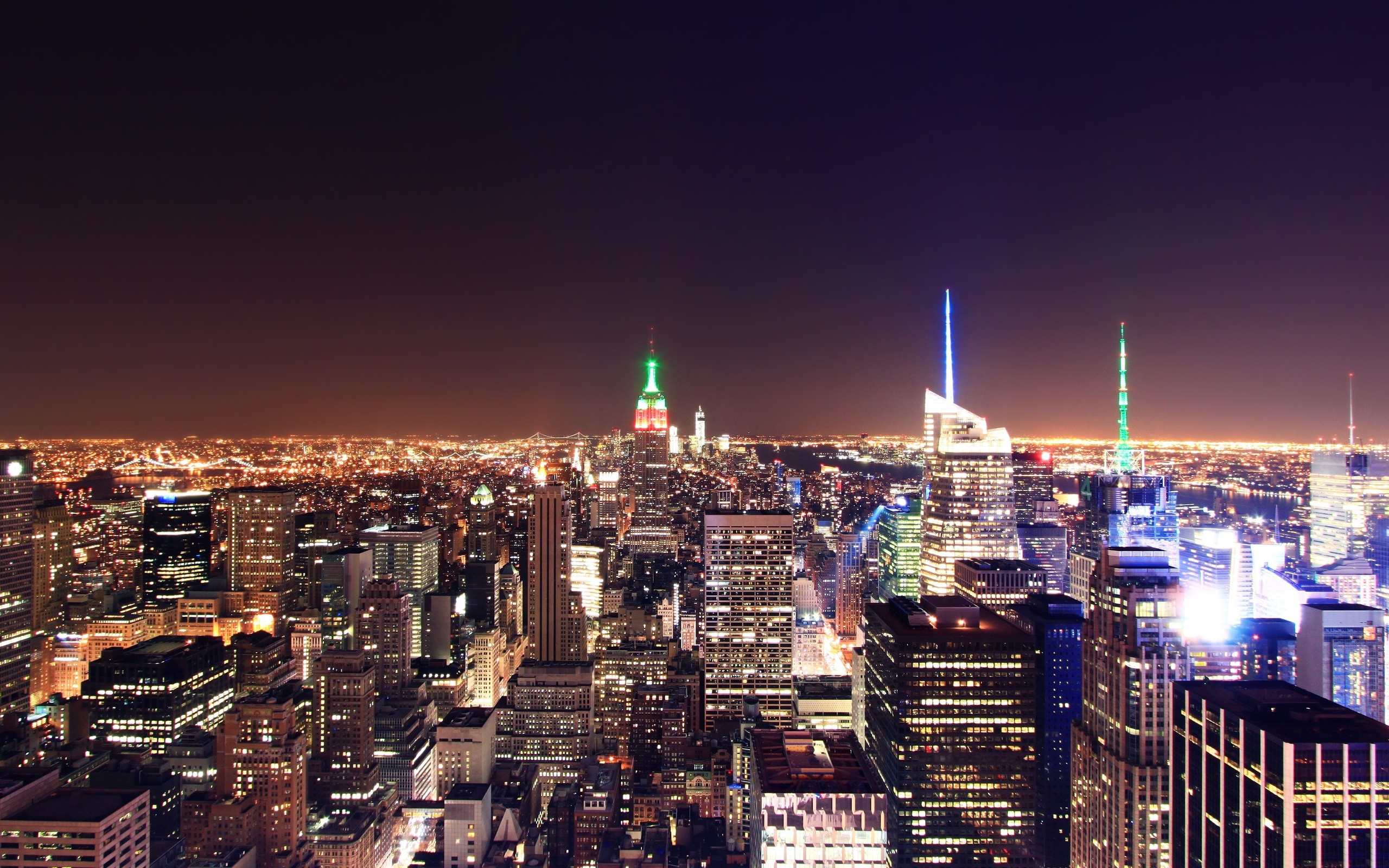 Download mobile wallpaper Skyline, Manhattan, New York, Cities, Man Made for free.